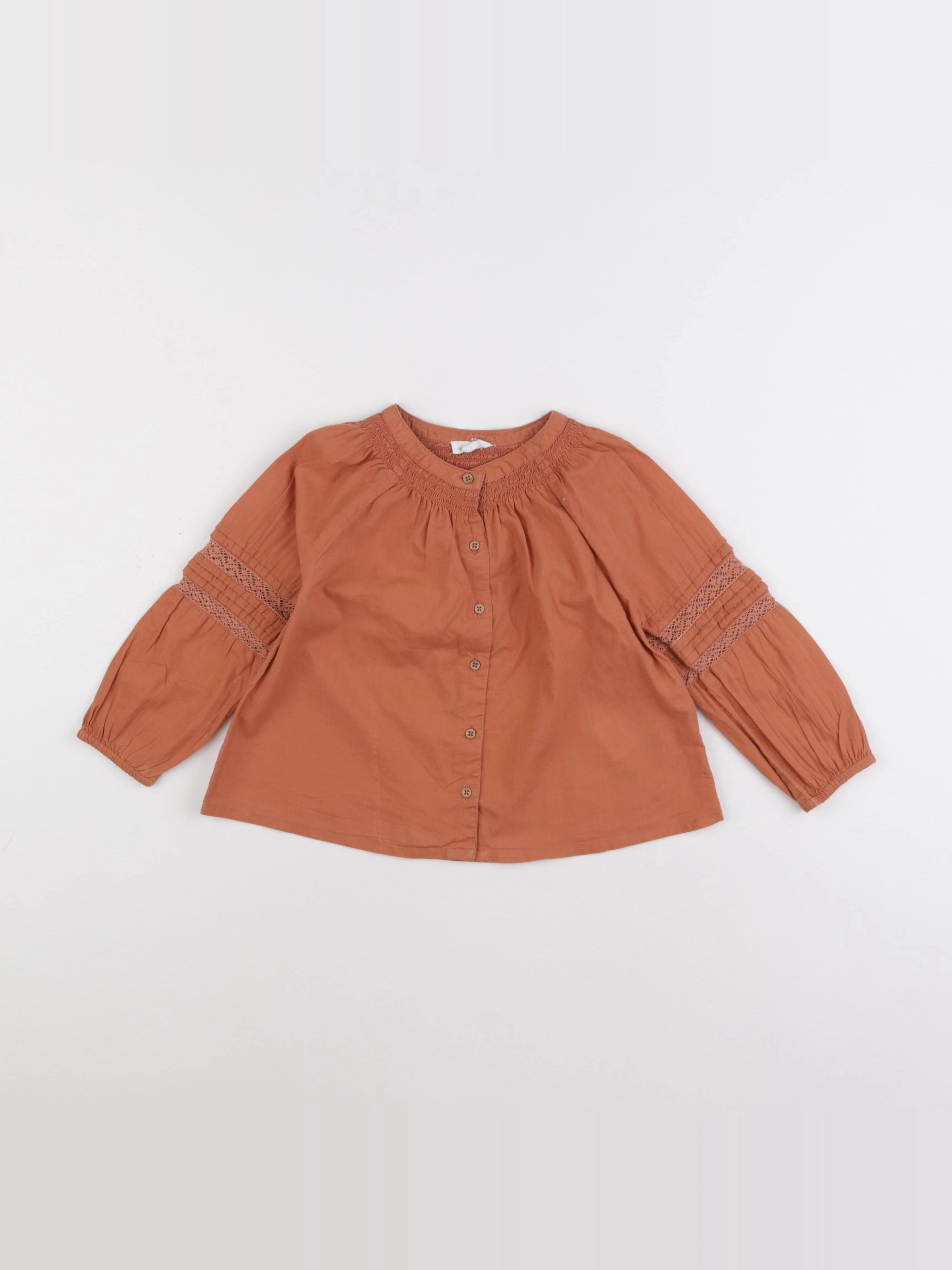 Vertbaudet - blouse marron - 24 mois