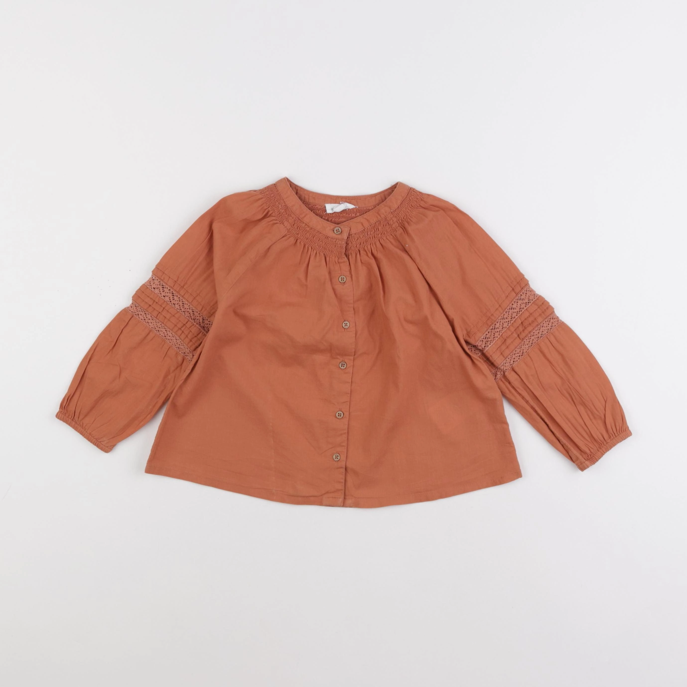 Vertbaudet - blouse marron - 24 mois