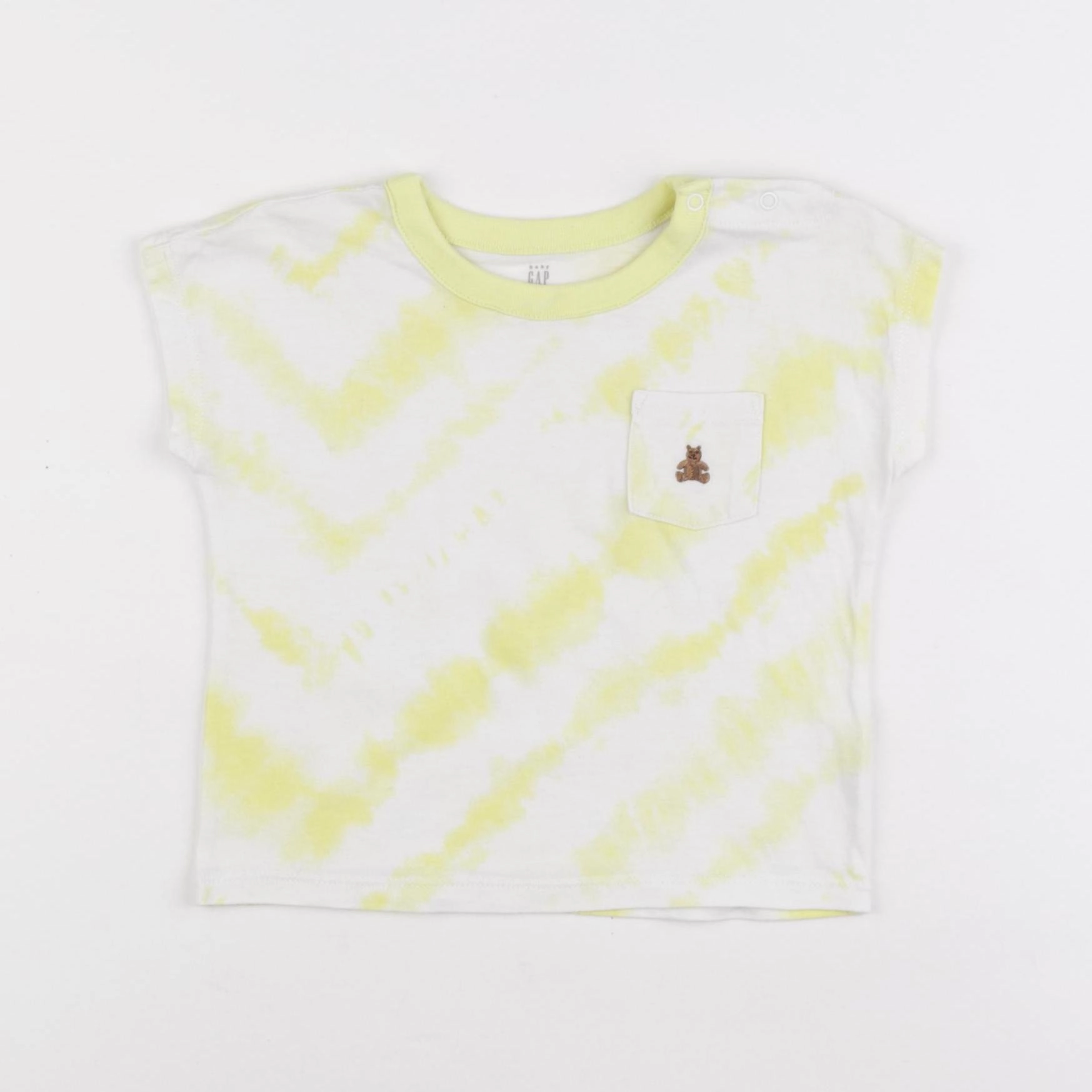 GAP - tee-shirt jaune - 12/18 mois