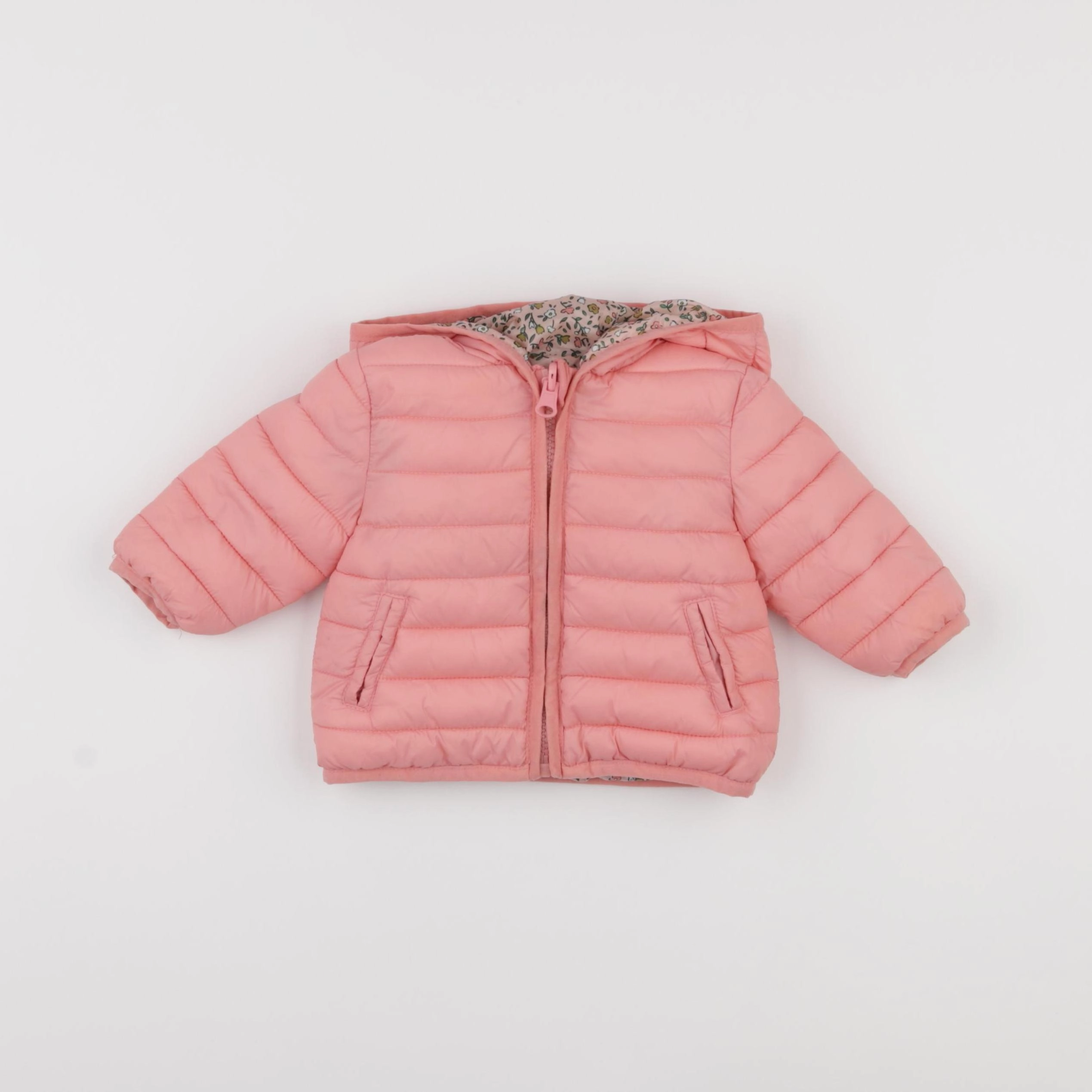 Vertbaudet - doudoune rose - 3 mois