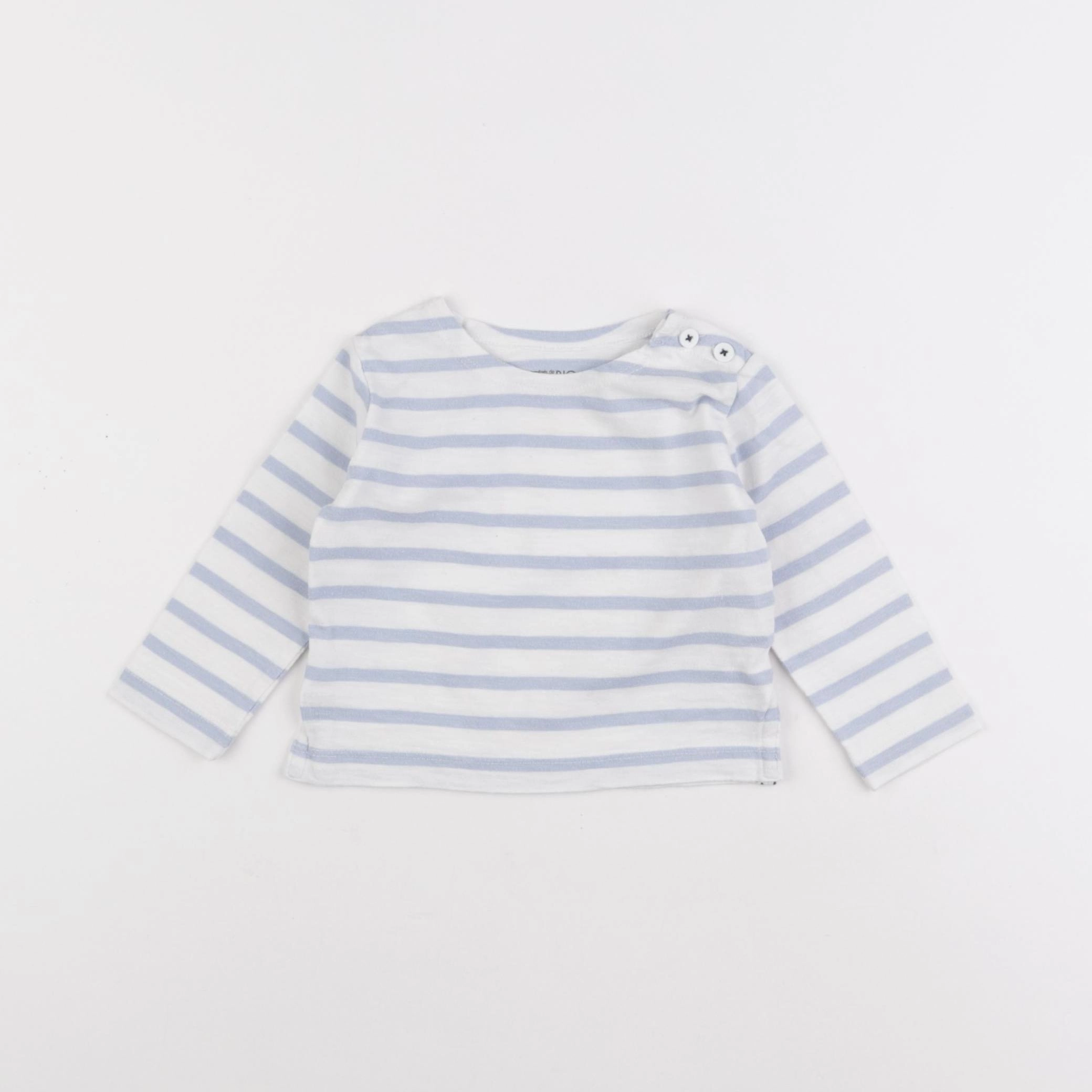 Boutchou - tee-shirt bleu - 6 mois