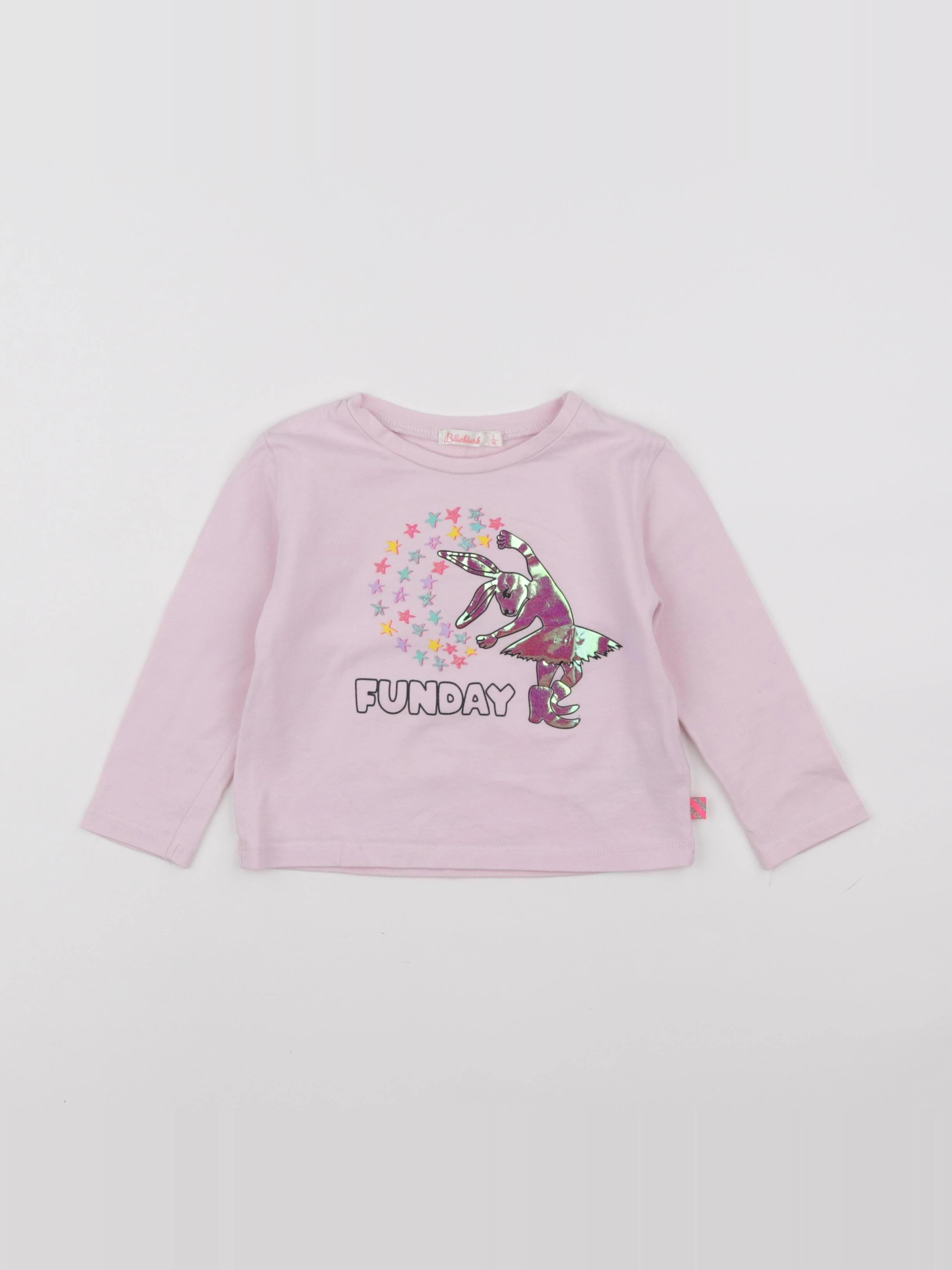 Billie Blush - tee-shirt rose - 2 ans