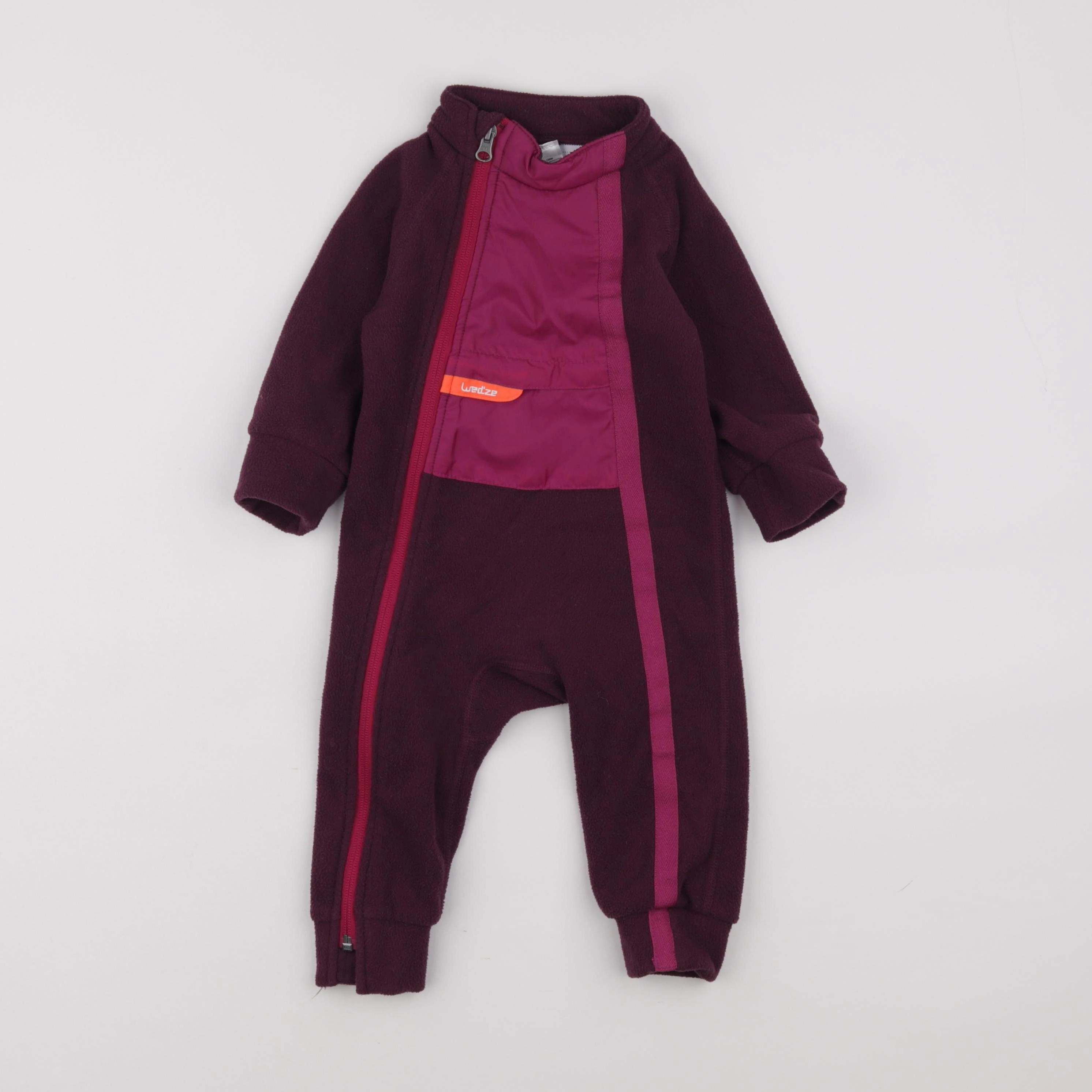 Decathlon ski - combinaison de ski rose - 12 mois