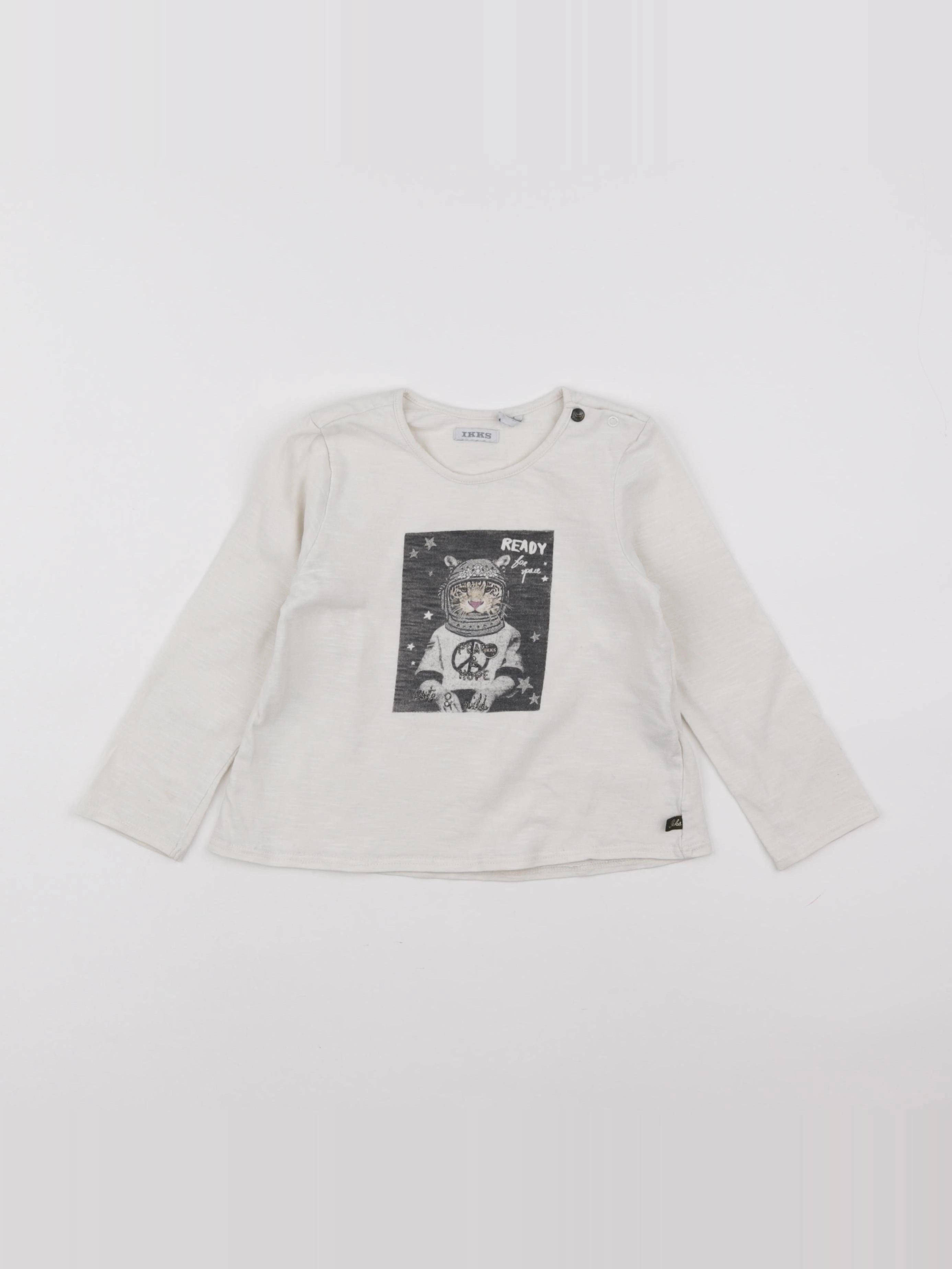 IKKS - tee-shirt beige - 3 ans