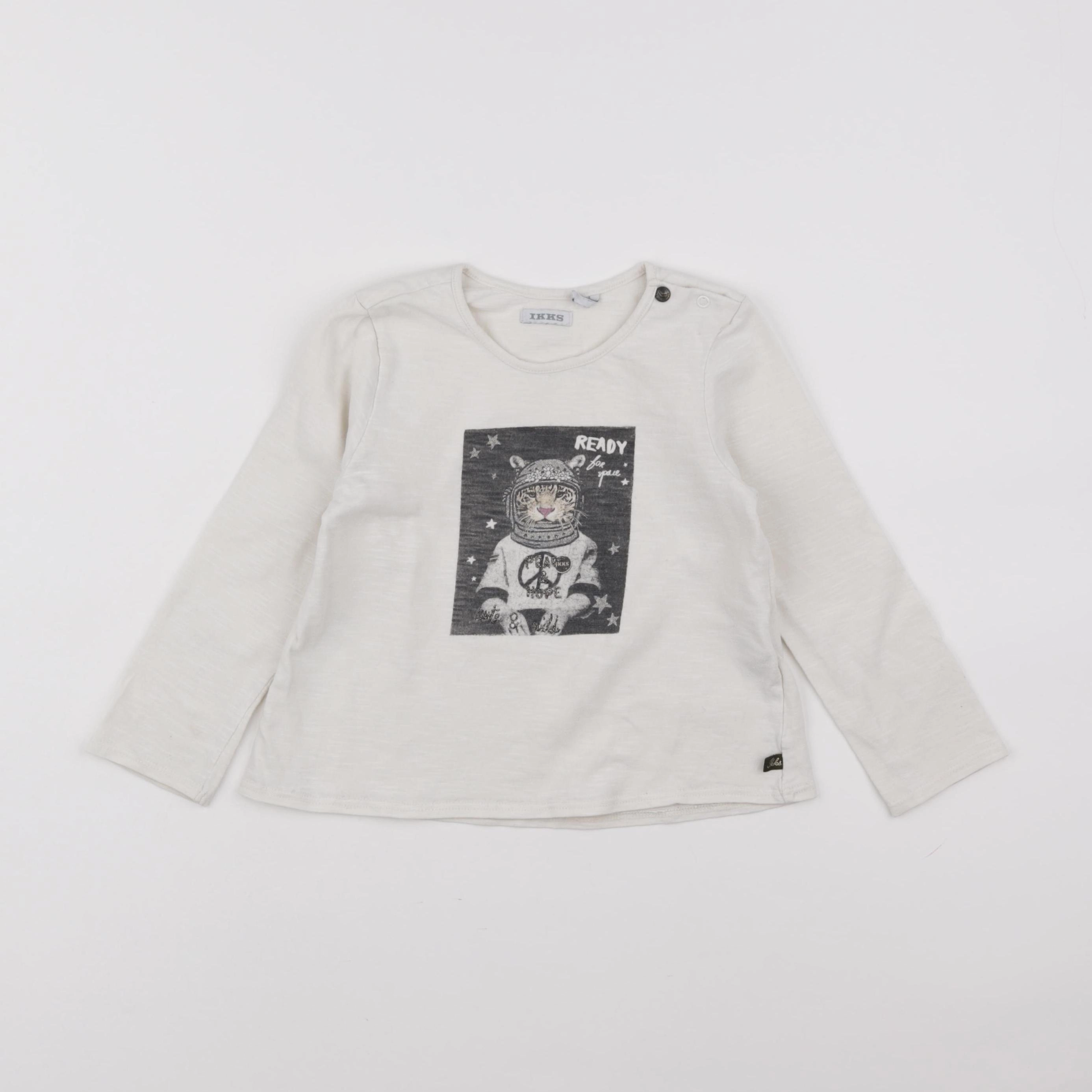 IKKS - tee-shirt beige - 3 ans