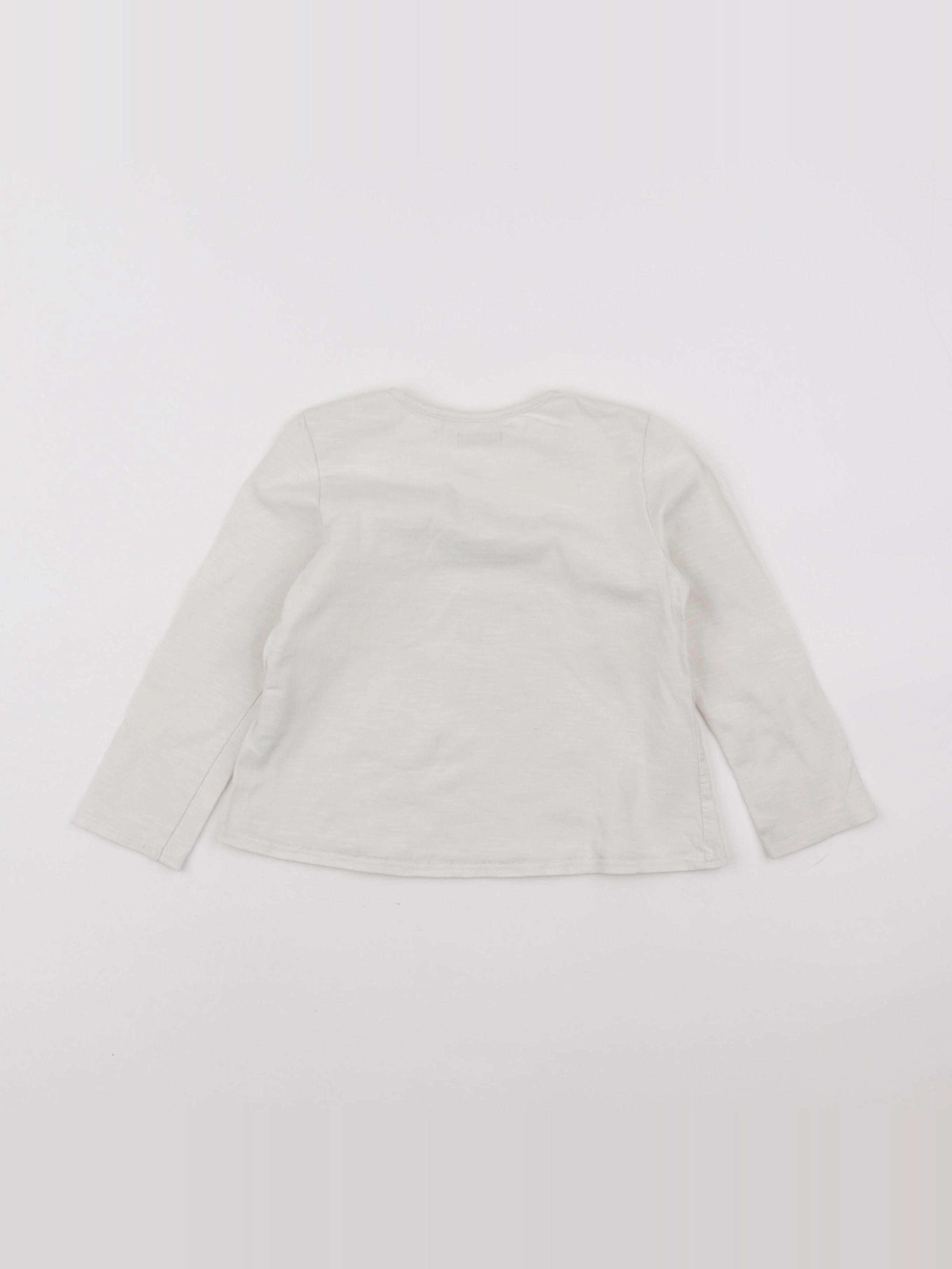 IKKS - tee-shirt beige - 3 ans