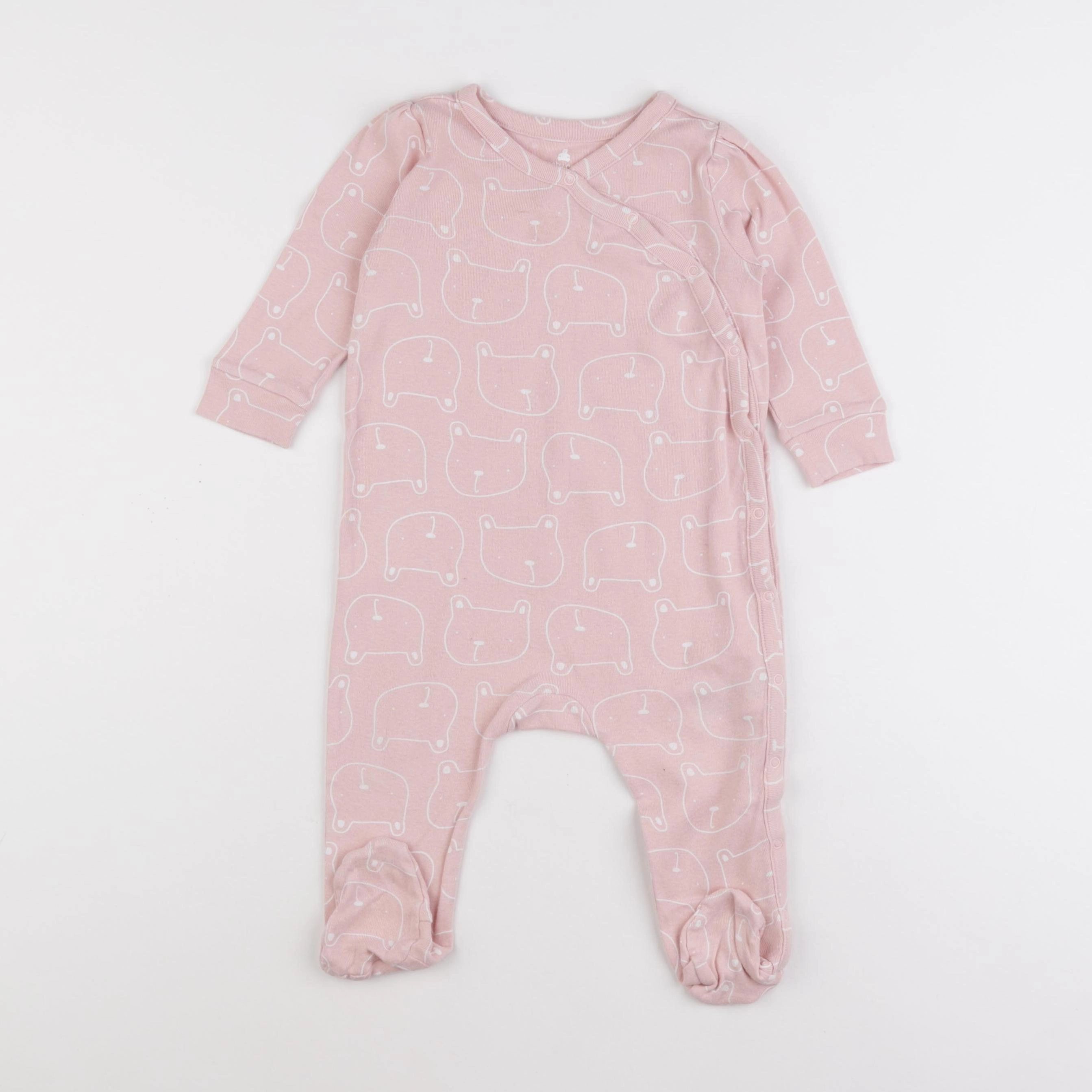 GAP - pyjama coton rose - 9/12 mois