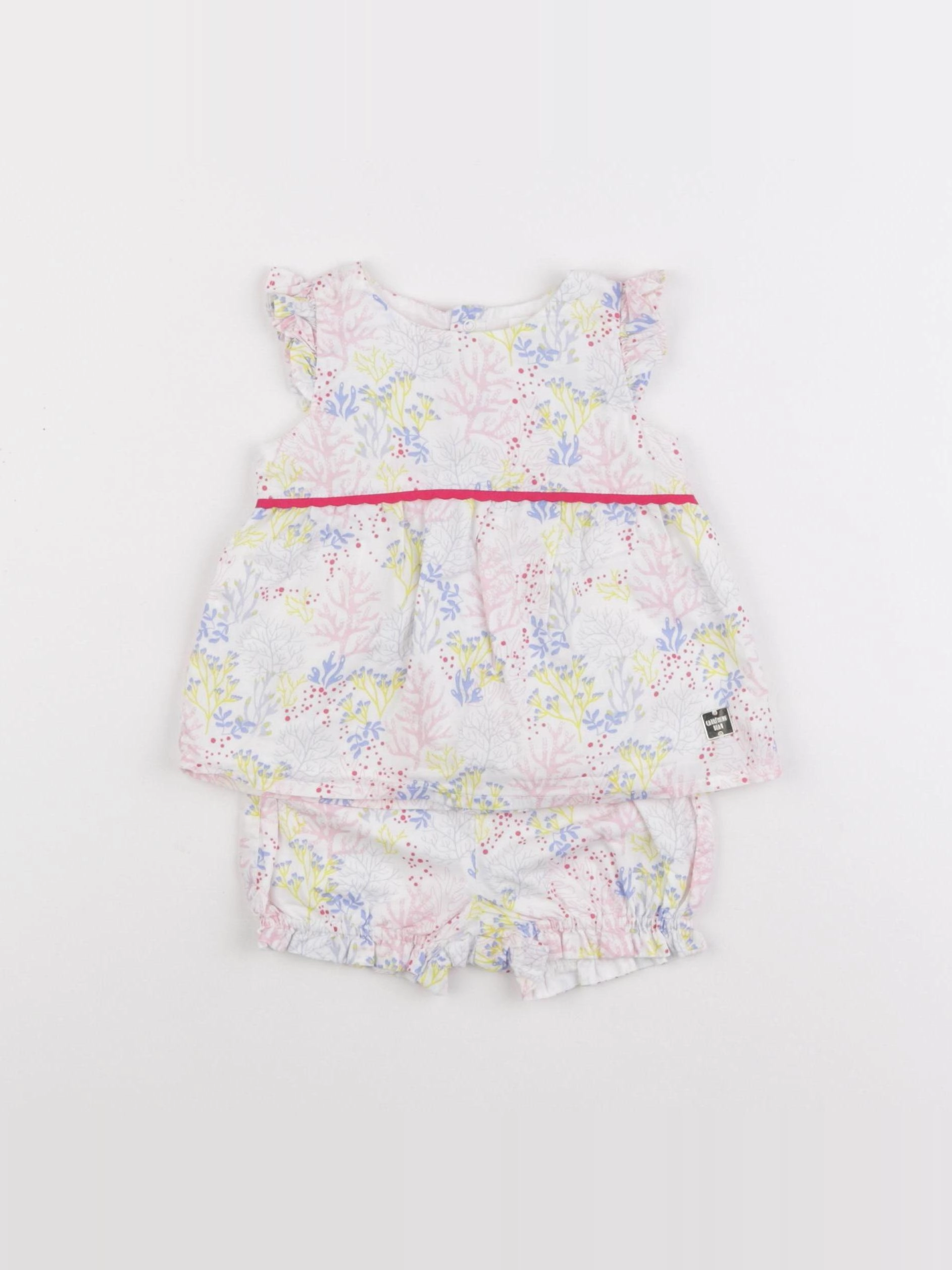 Carrément Beau - ensemble rose - 3 mois