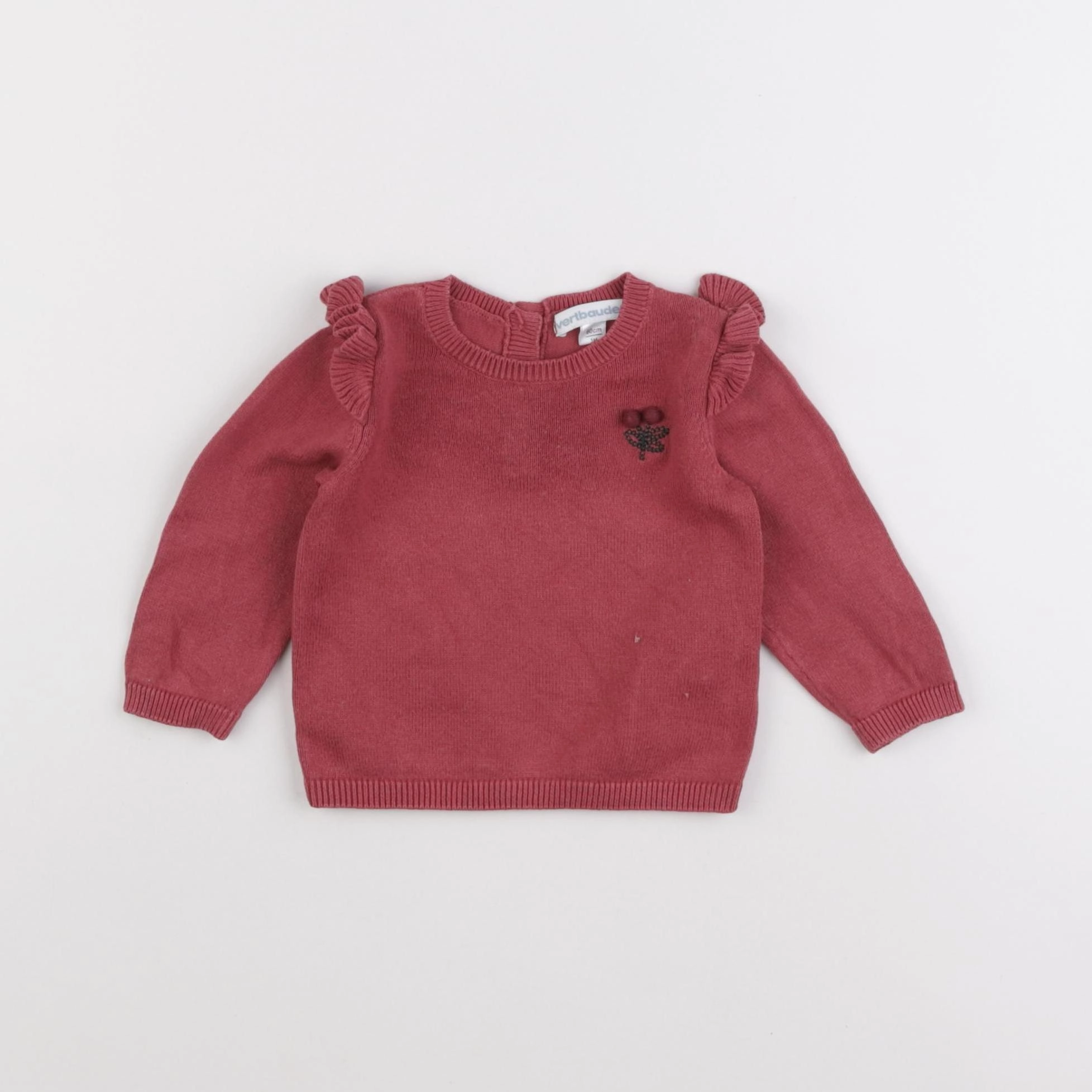 Vertbaudet - pull rose - 3 mois