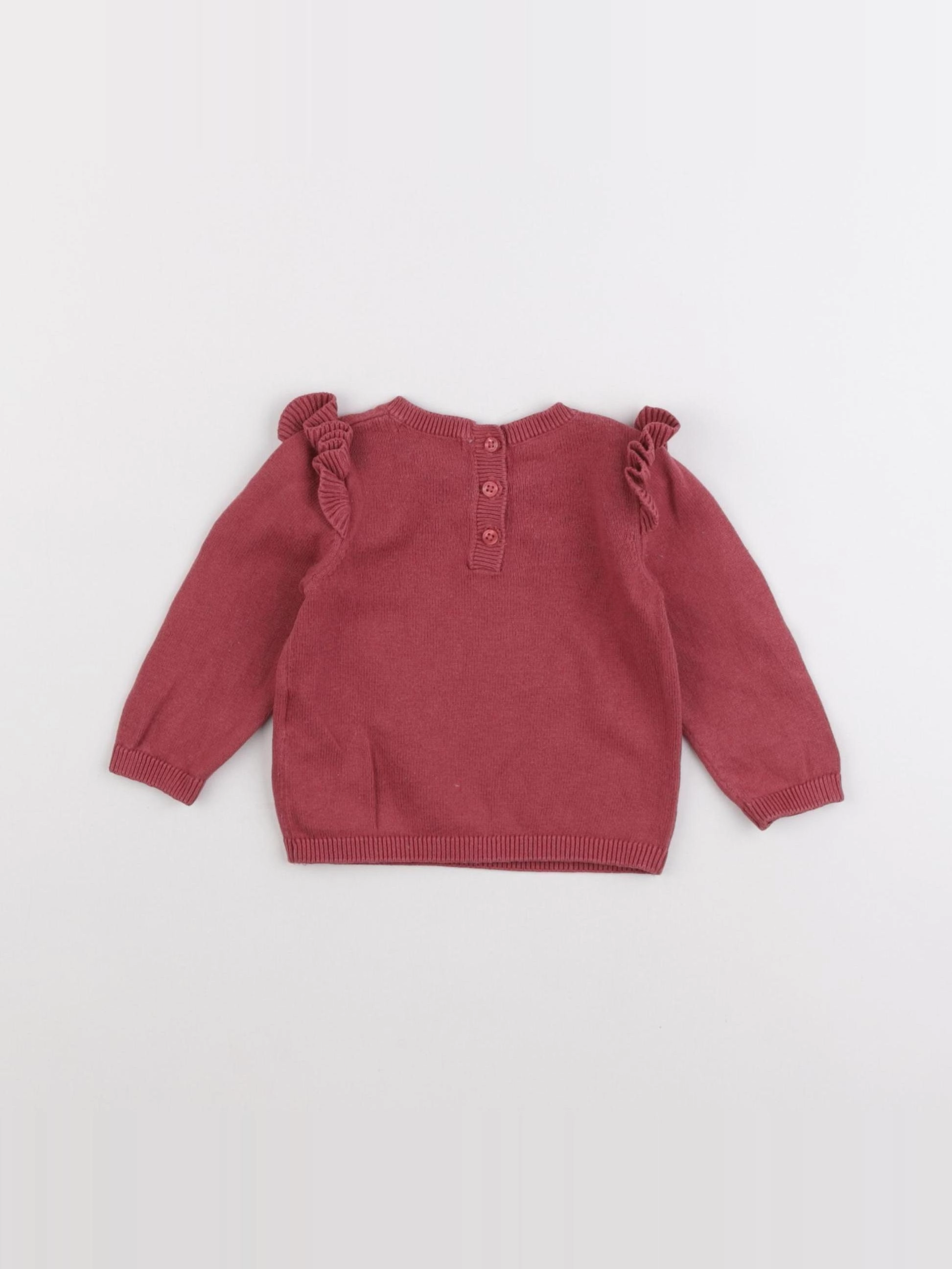 Vertbaudet - pull rose - 3 mois