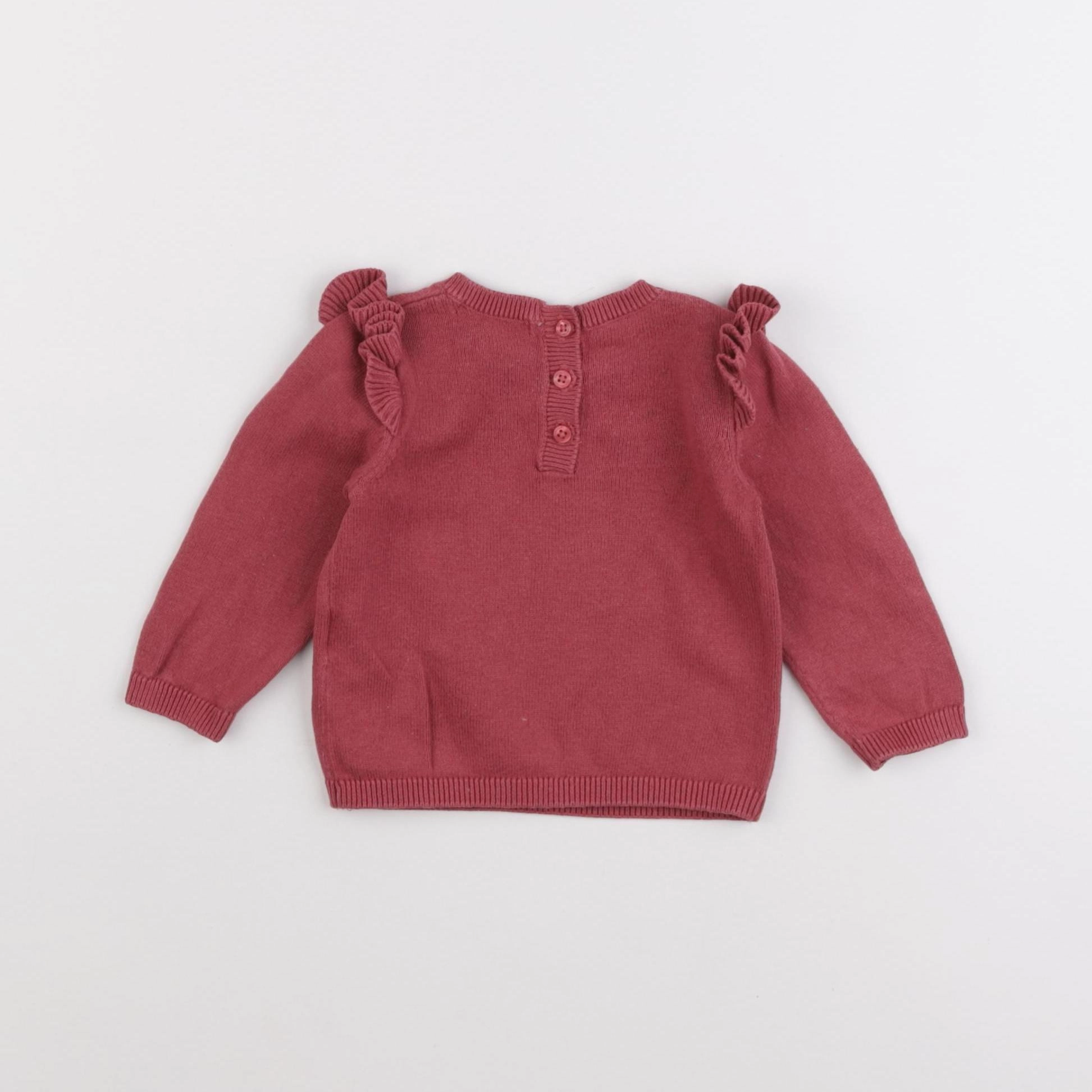Vertbaudet - pull rose - 3 mois
