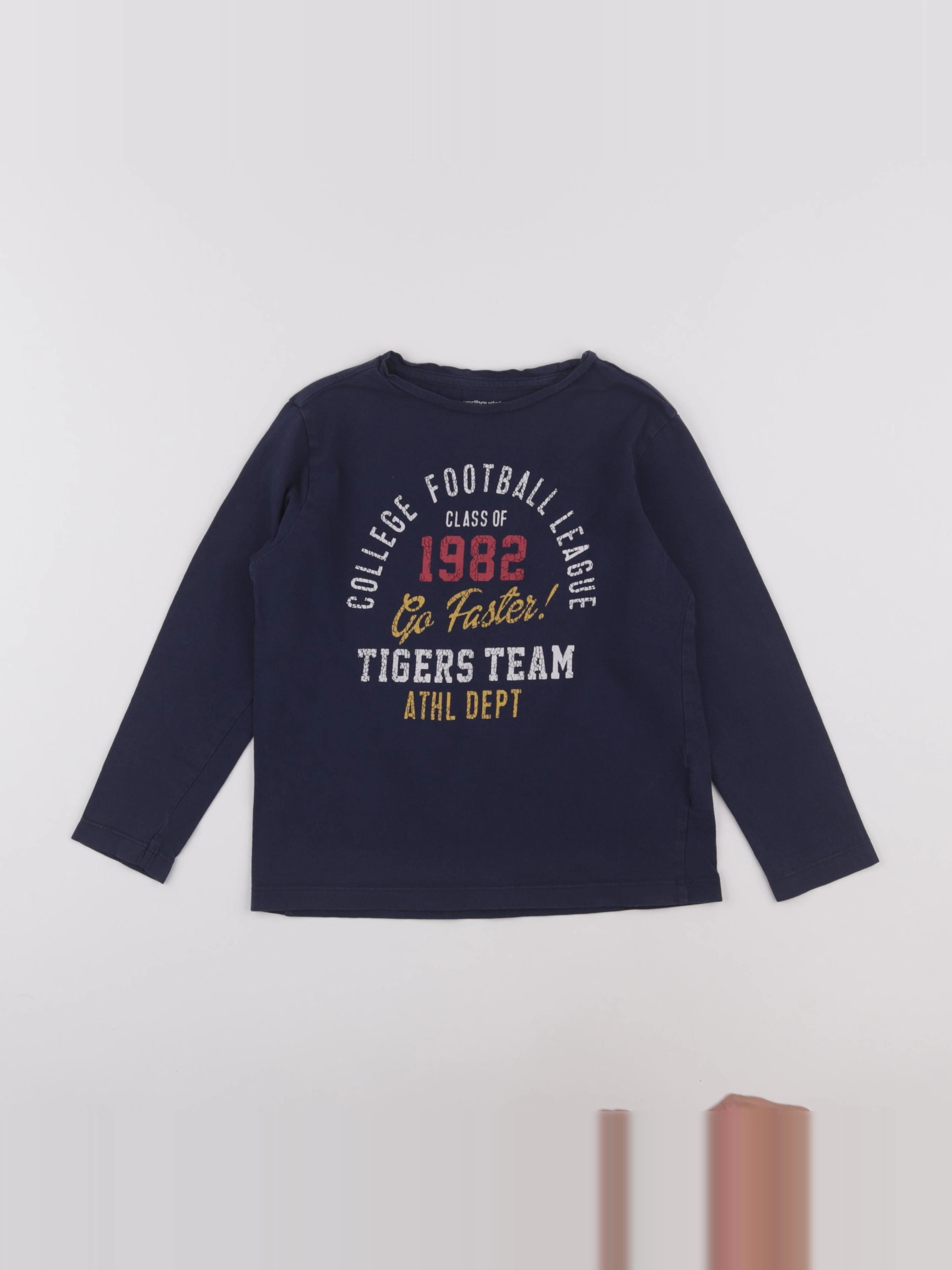 Vertbaudet - tee-shirt bleu - 6 ans