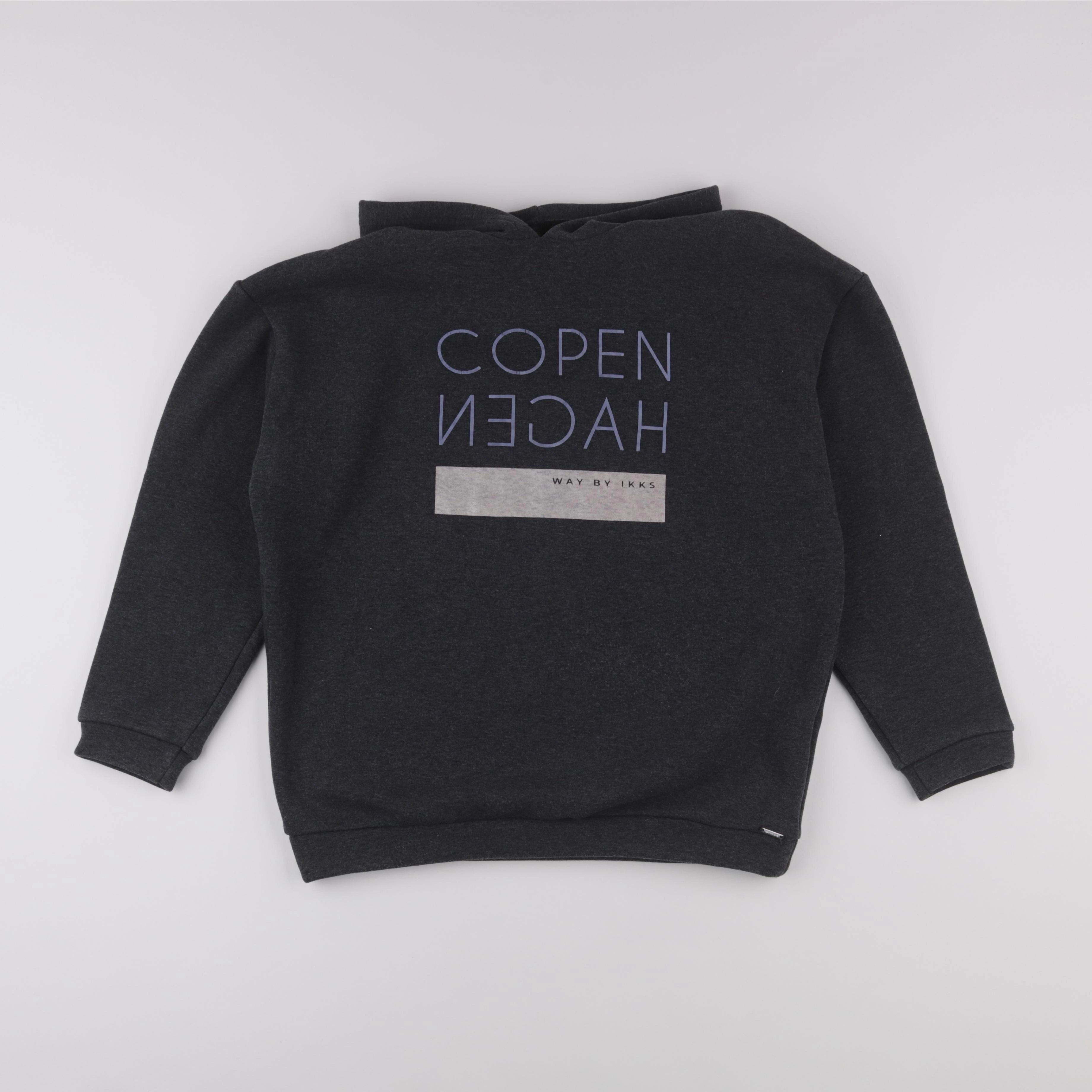 IKKS - sweat argent, noir - 12 ans