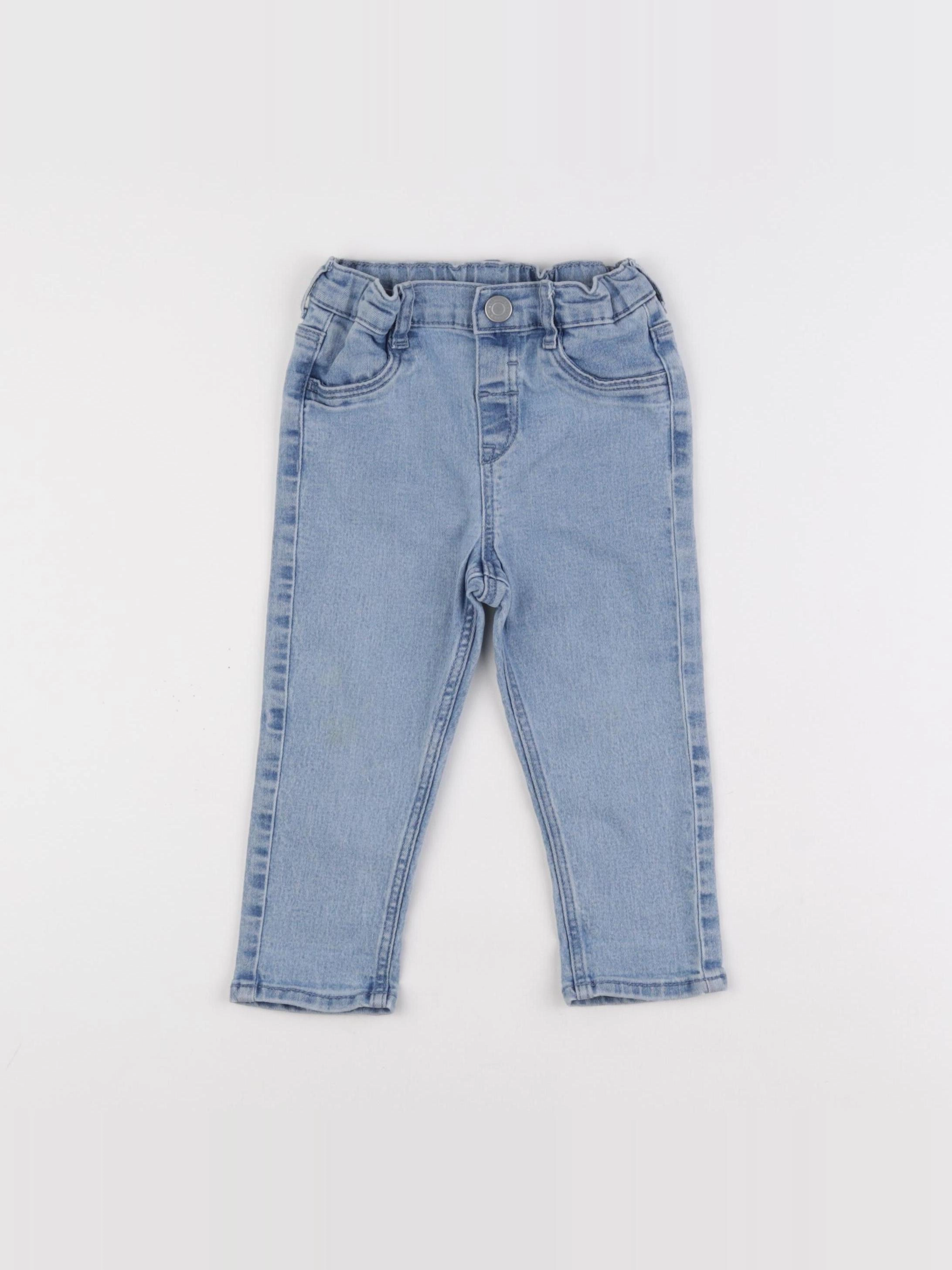 H&M - jegging bleu - 12/18 mois