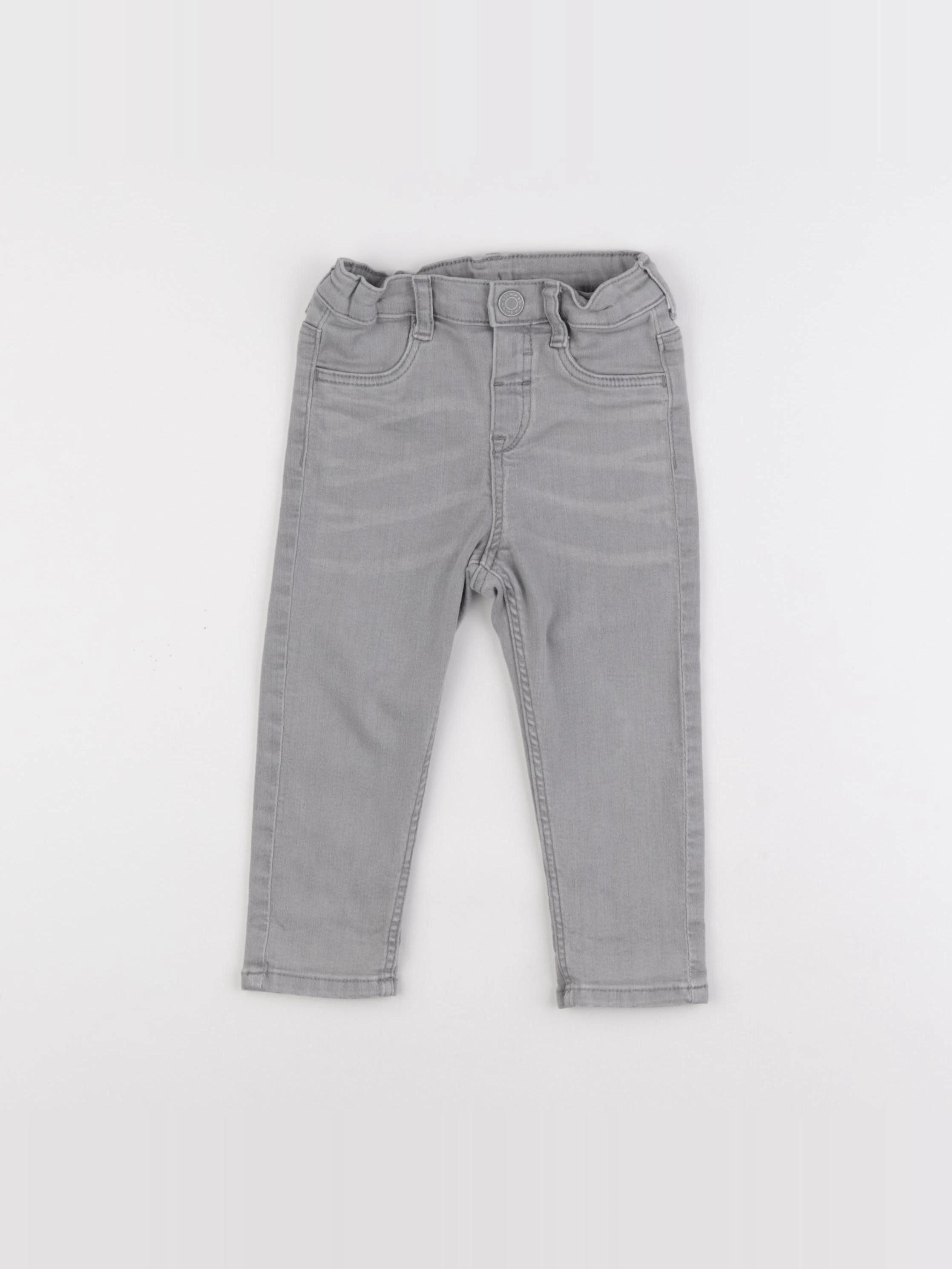 H&M - jegging gris - 12/18 mois