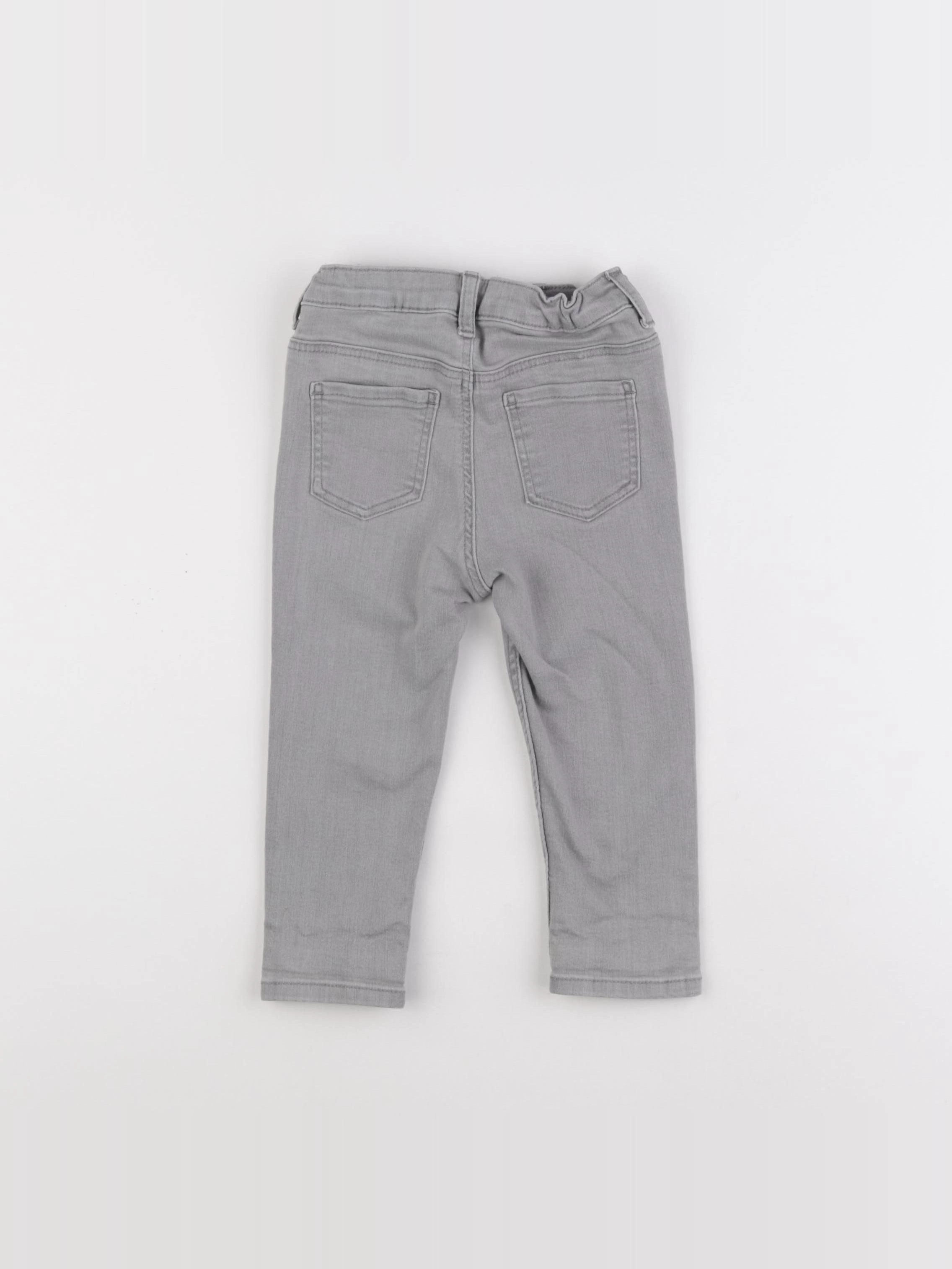 H&M - jegging gris - 12/18 mois