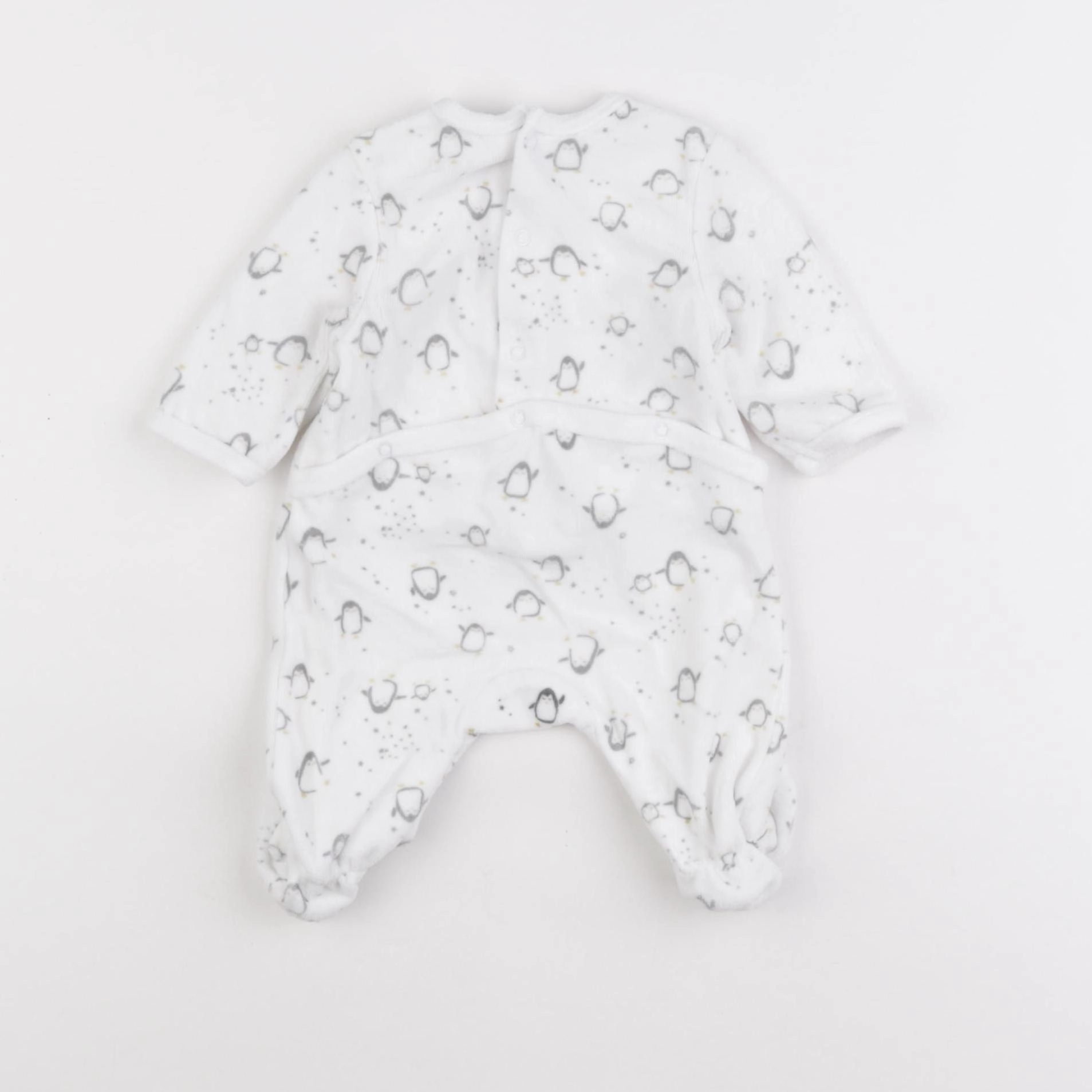 La Redoute - pyjama velours blanc - 1 mois