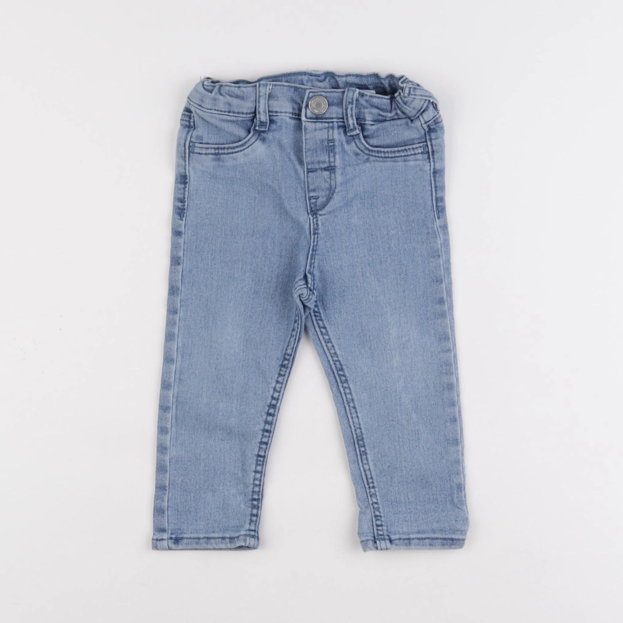 H&M - jegging bleu - 9/12 mois
