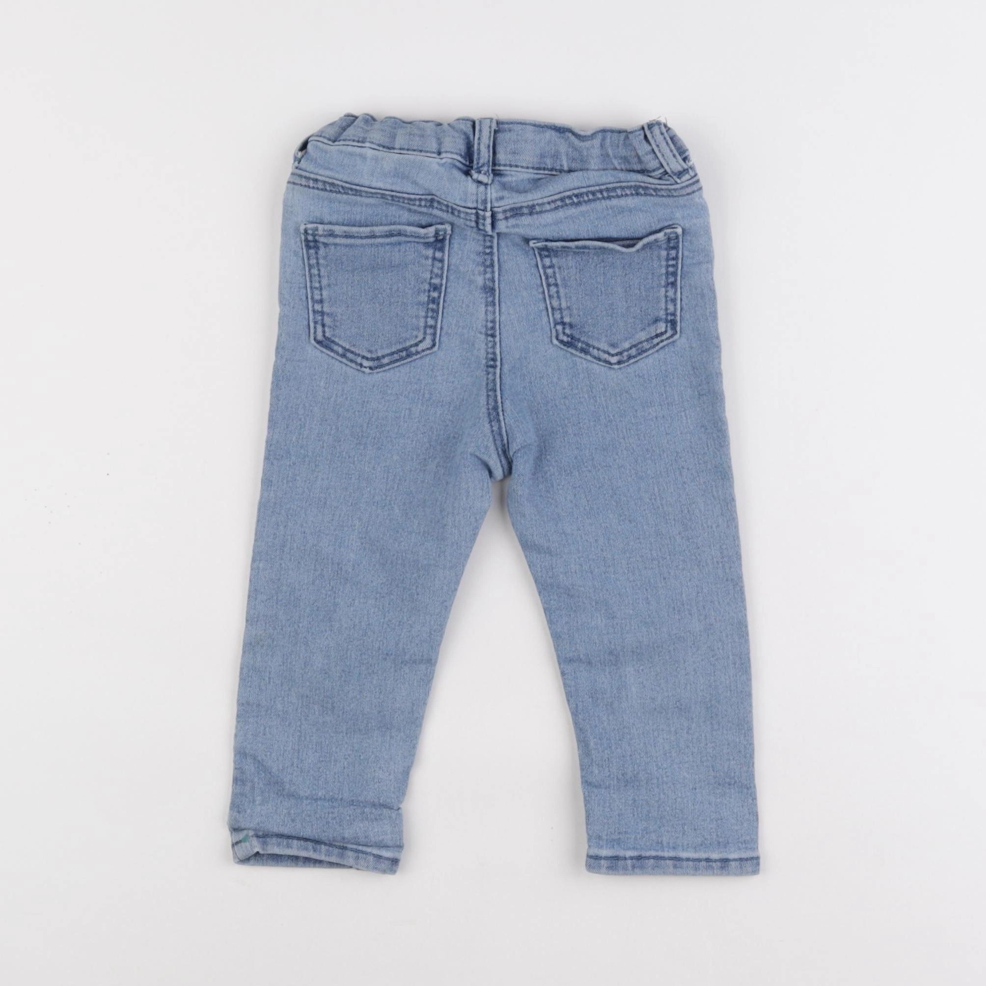 H&M - jegging bleu - 9/12 mois