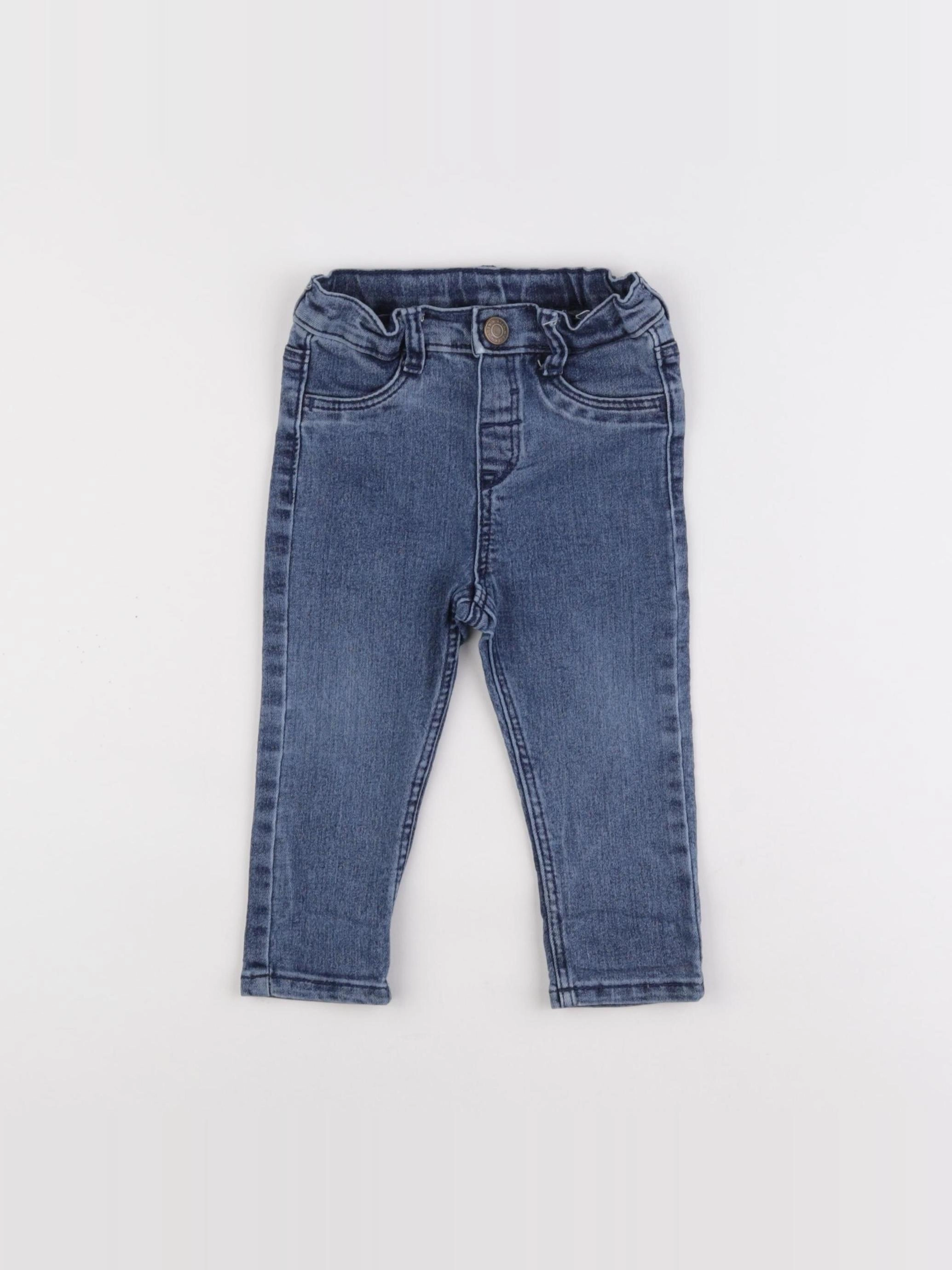 H&M - jegging bleu - 9/12 mois