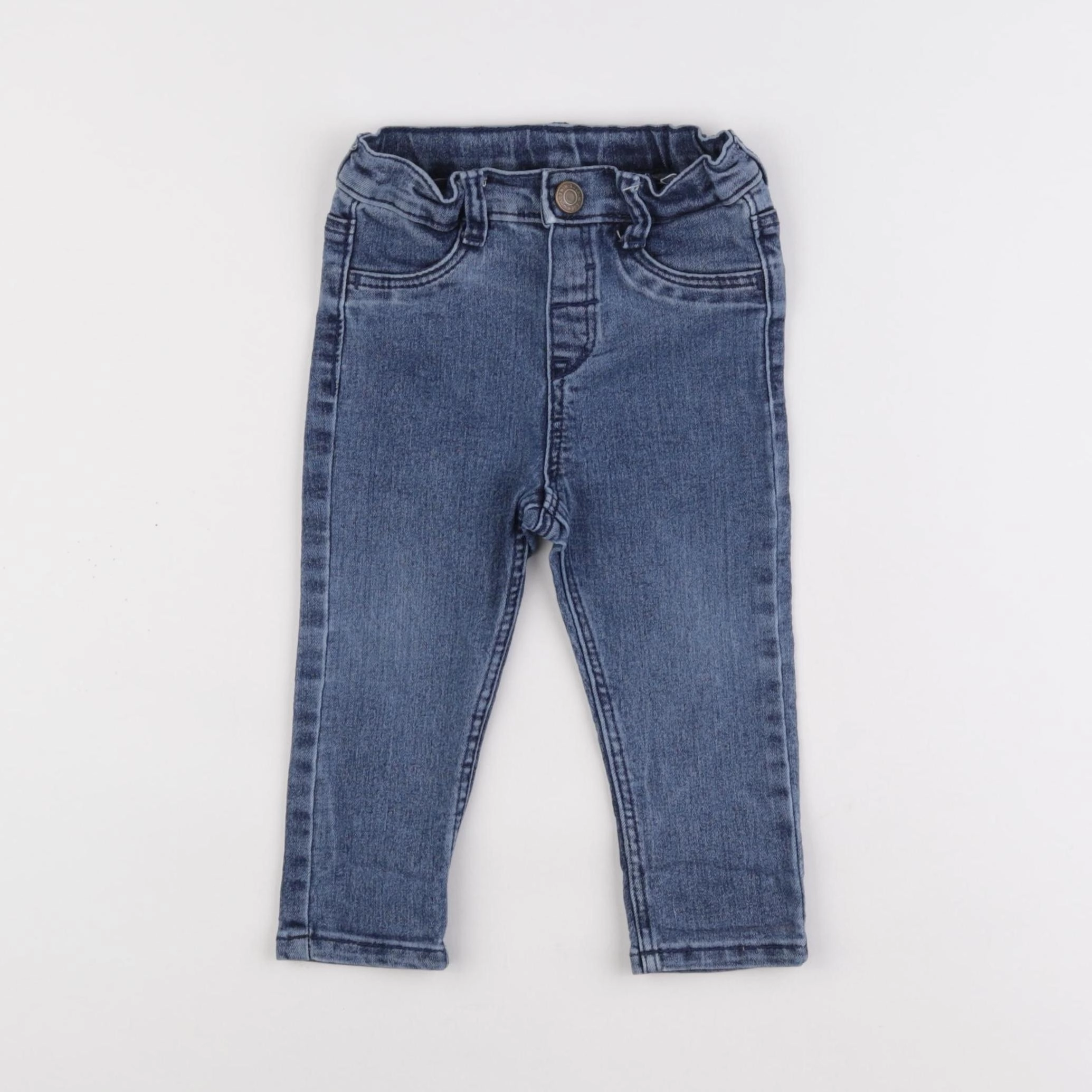 H&M - jegging bleu - 9/12 mois