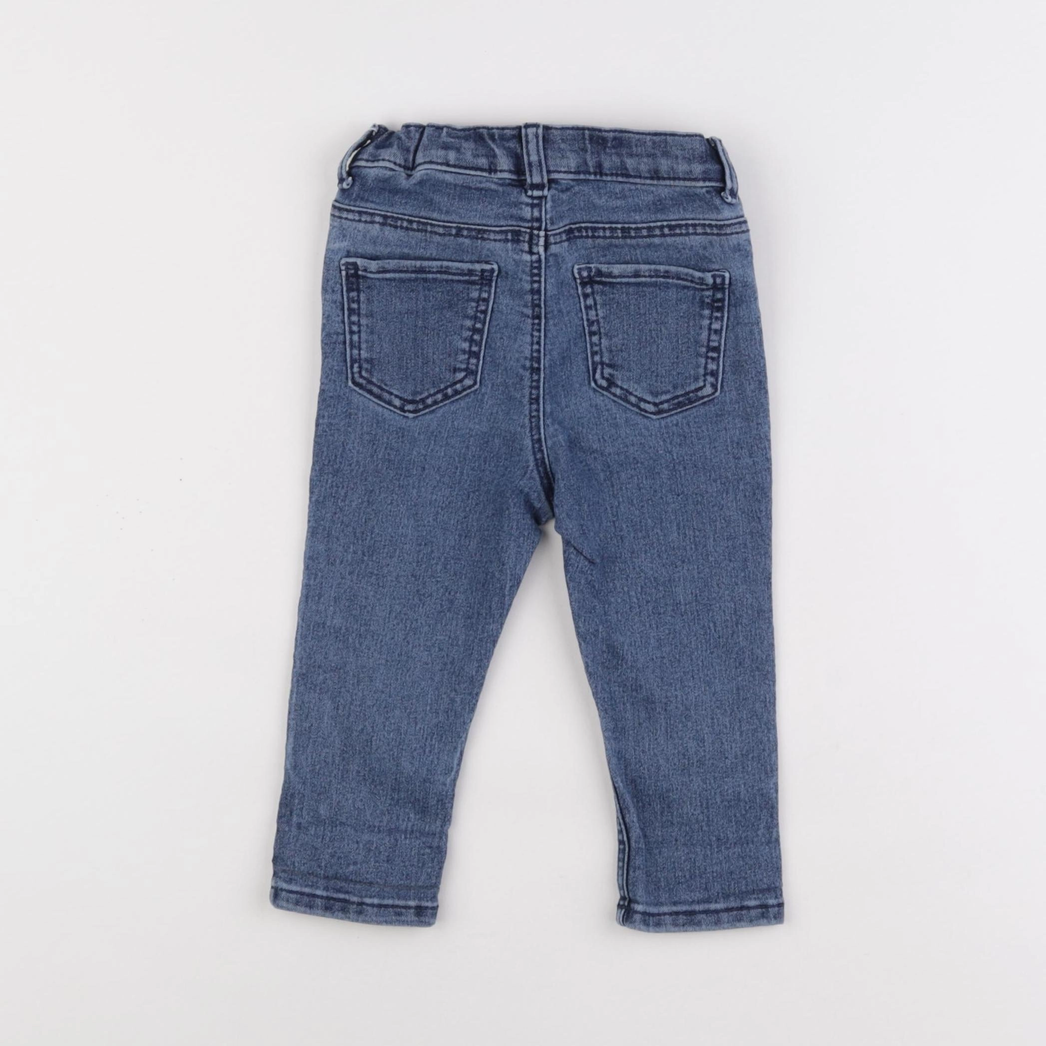 H&M - jegging bleu - 9/12 mois