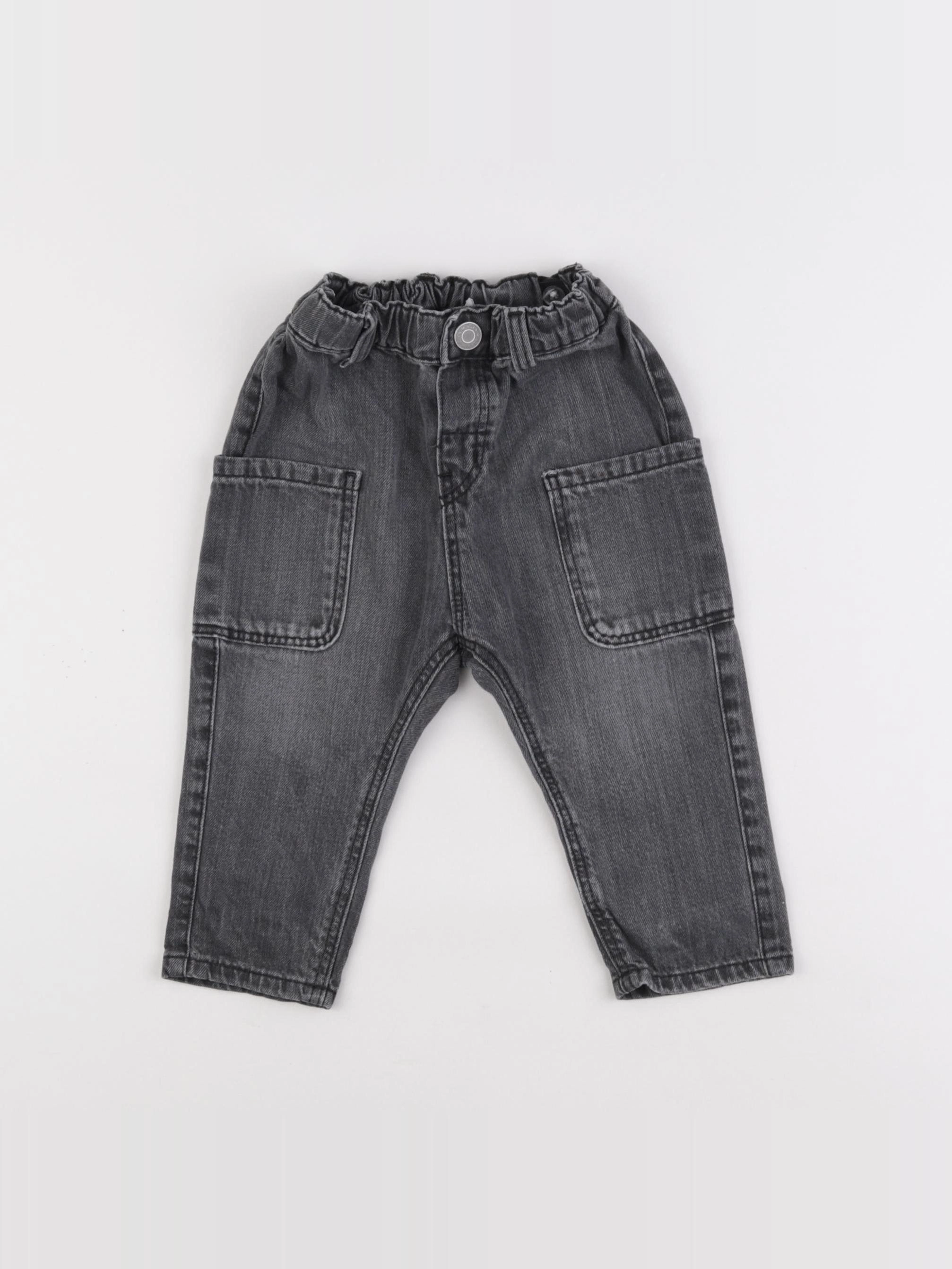 H&M - jean gris - 9/12 mois