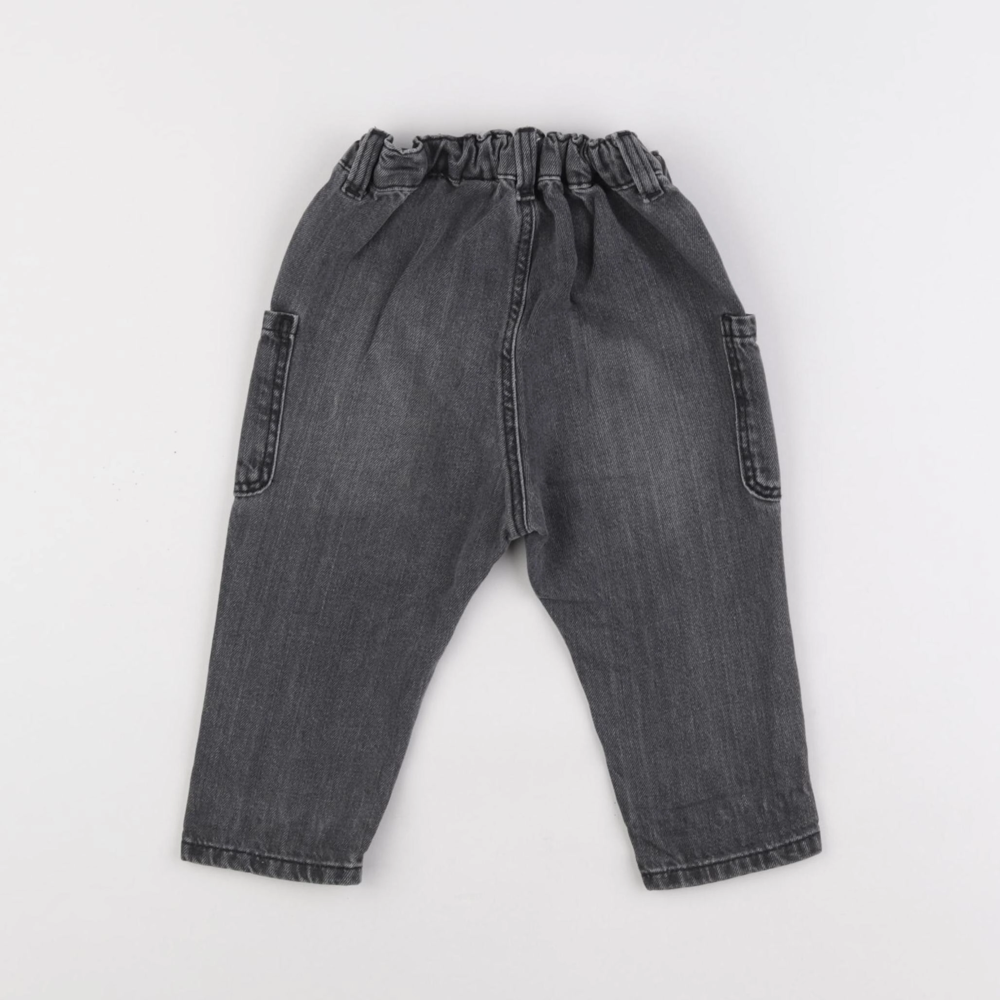 H&M - jean gris - 9/12 mois