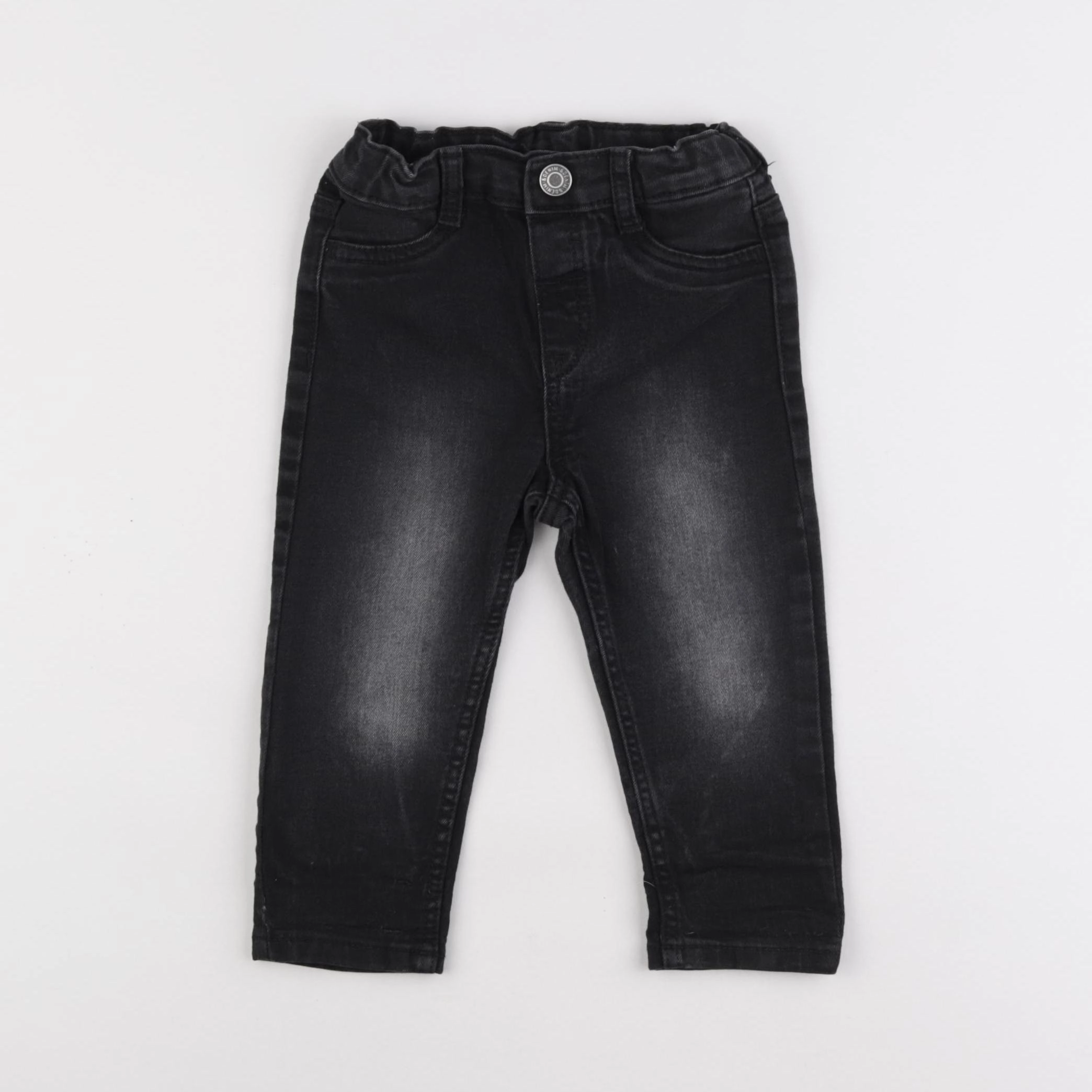 H&M - jegging noir - 9/12 mois