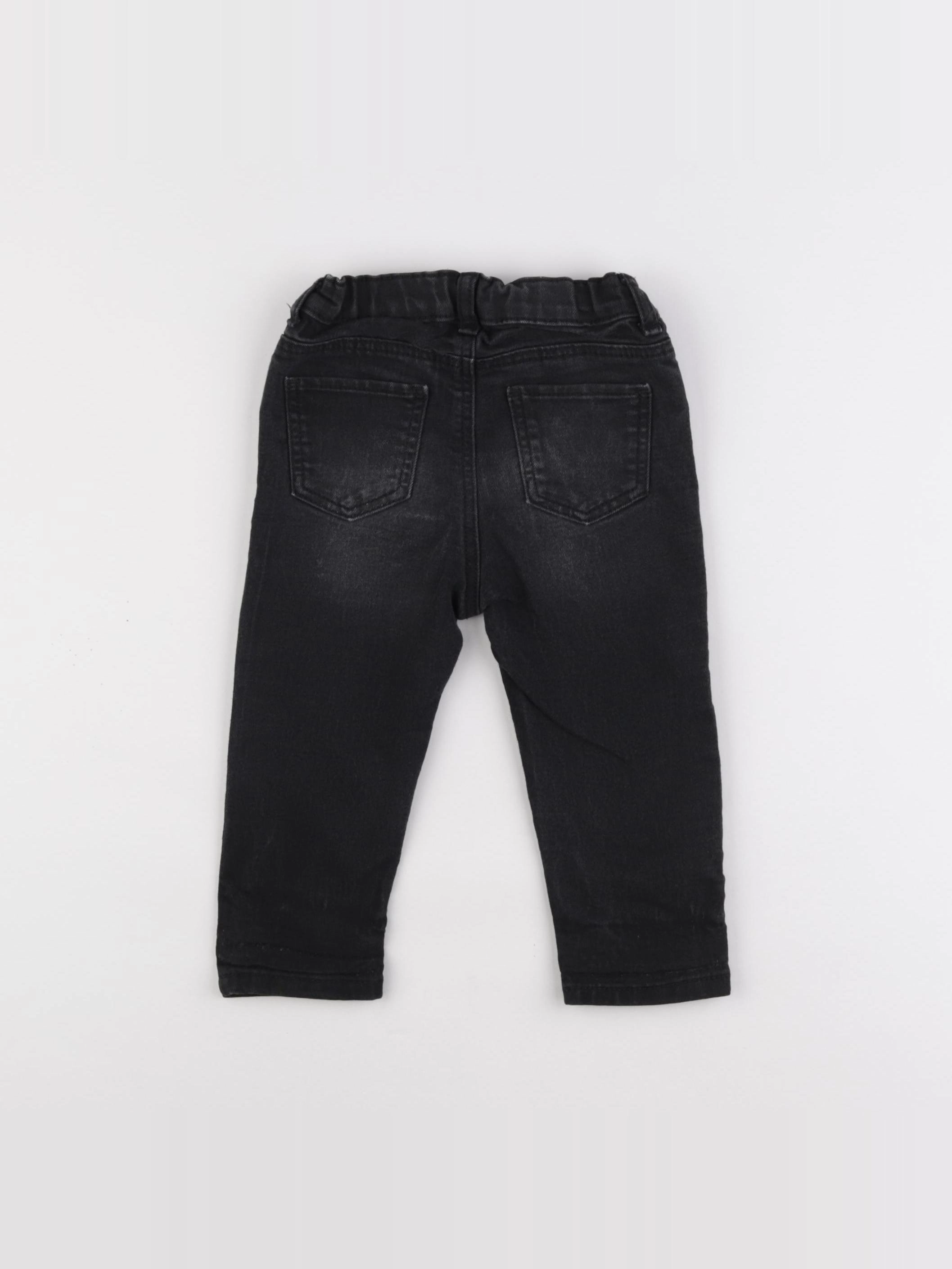 H&M - jegging noir - 9/12 mois