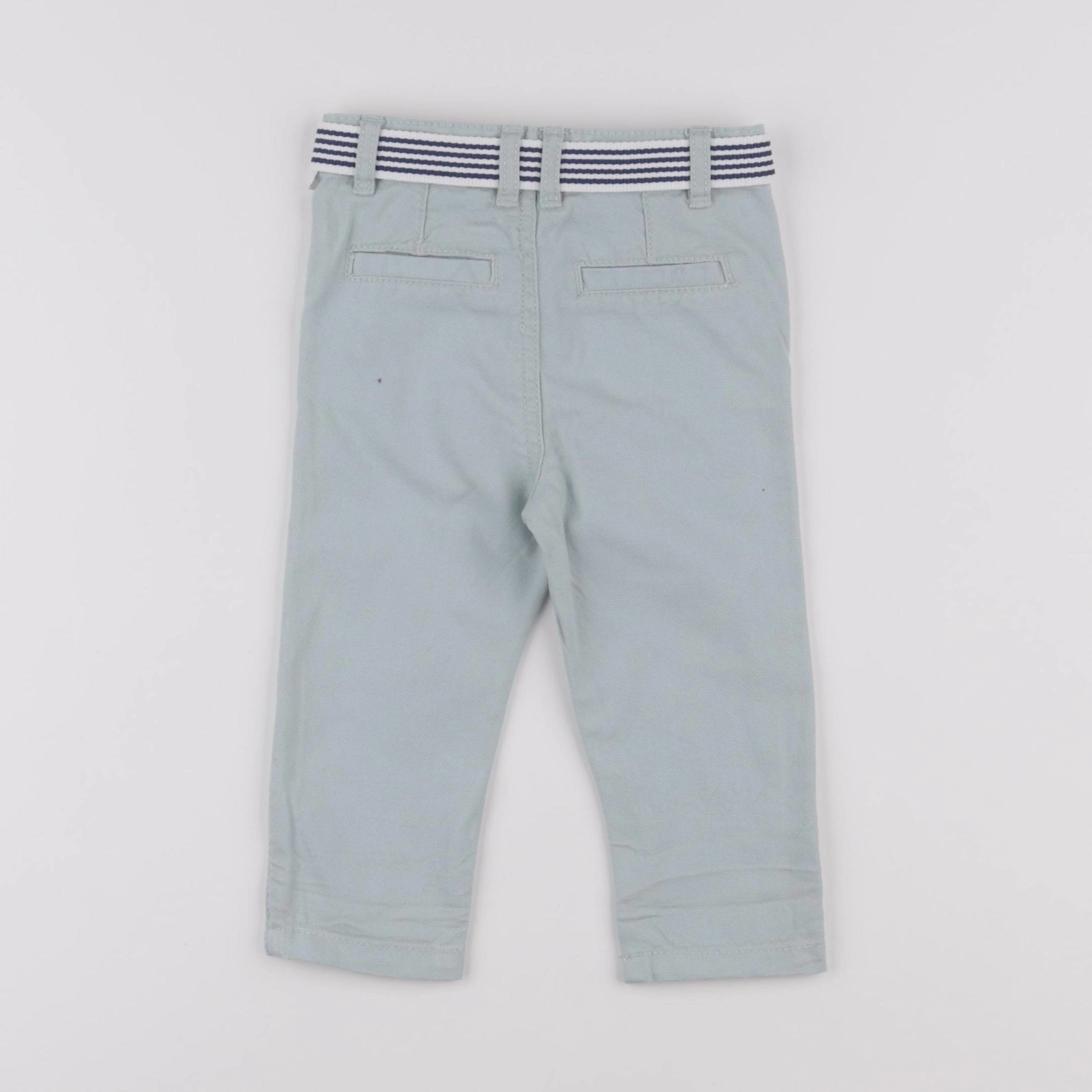 Vertbaudet - pantalon vert - 9 mois