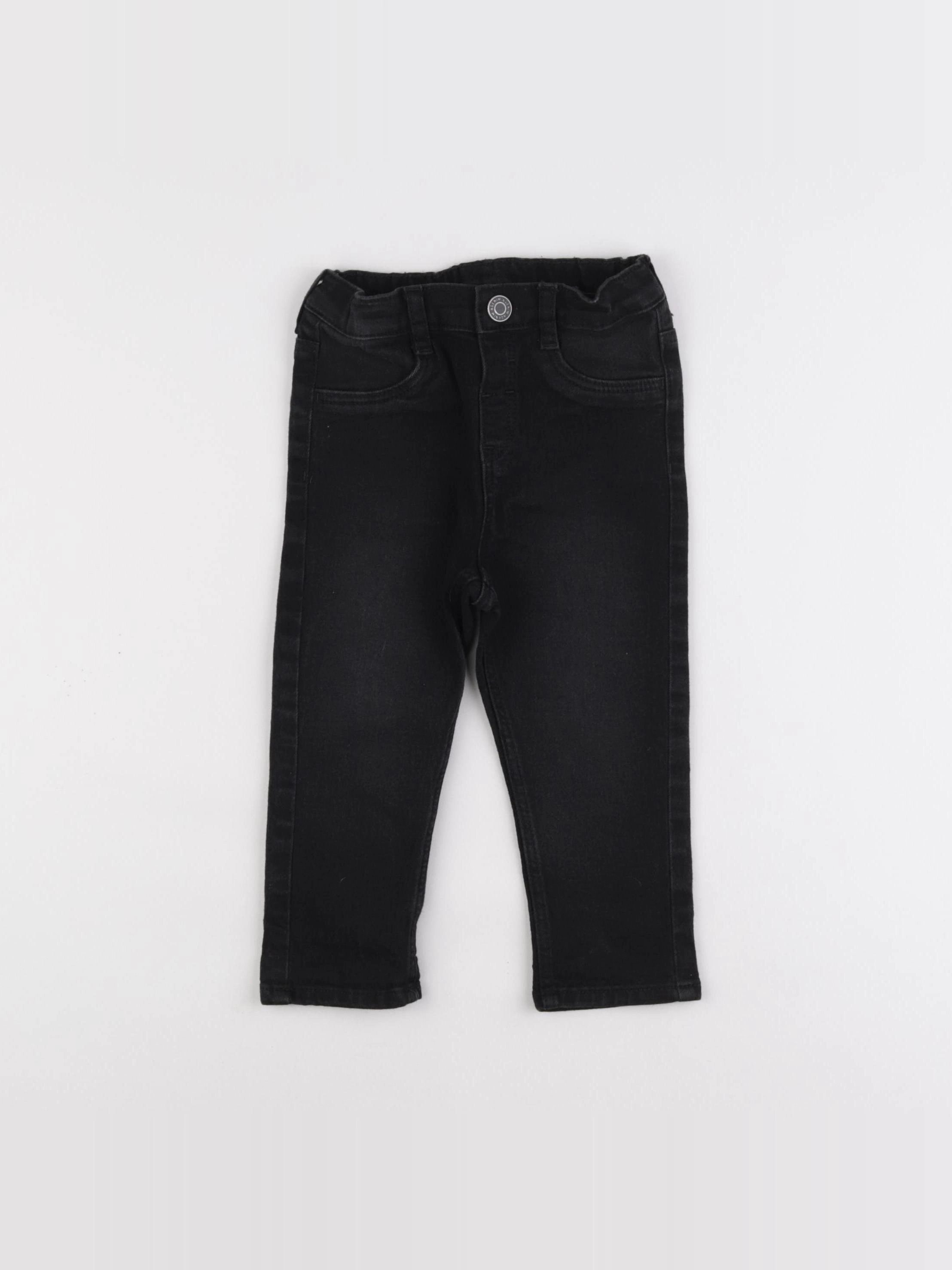 H&M - jegging noir - 12/18 mois