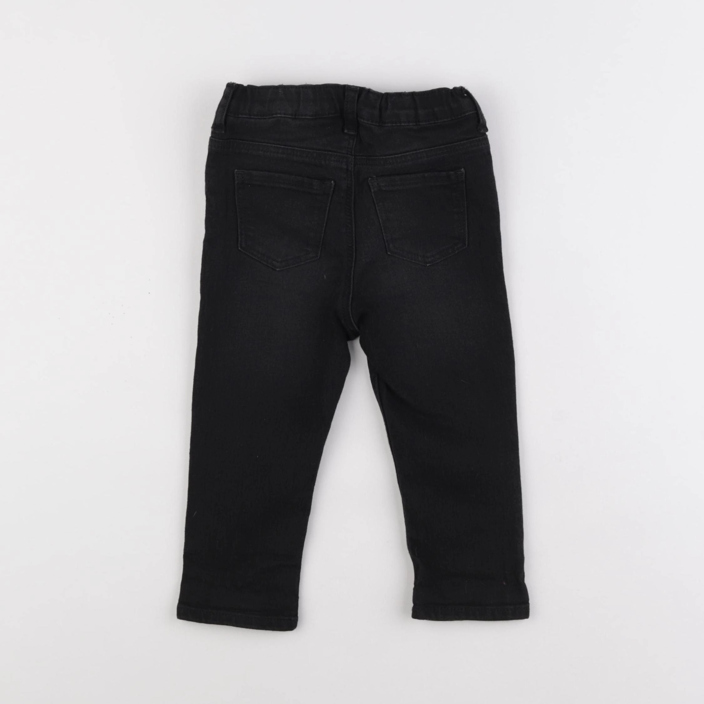H&M - jegging noir - 12/18 mois