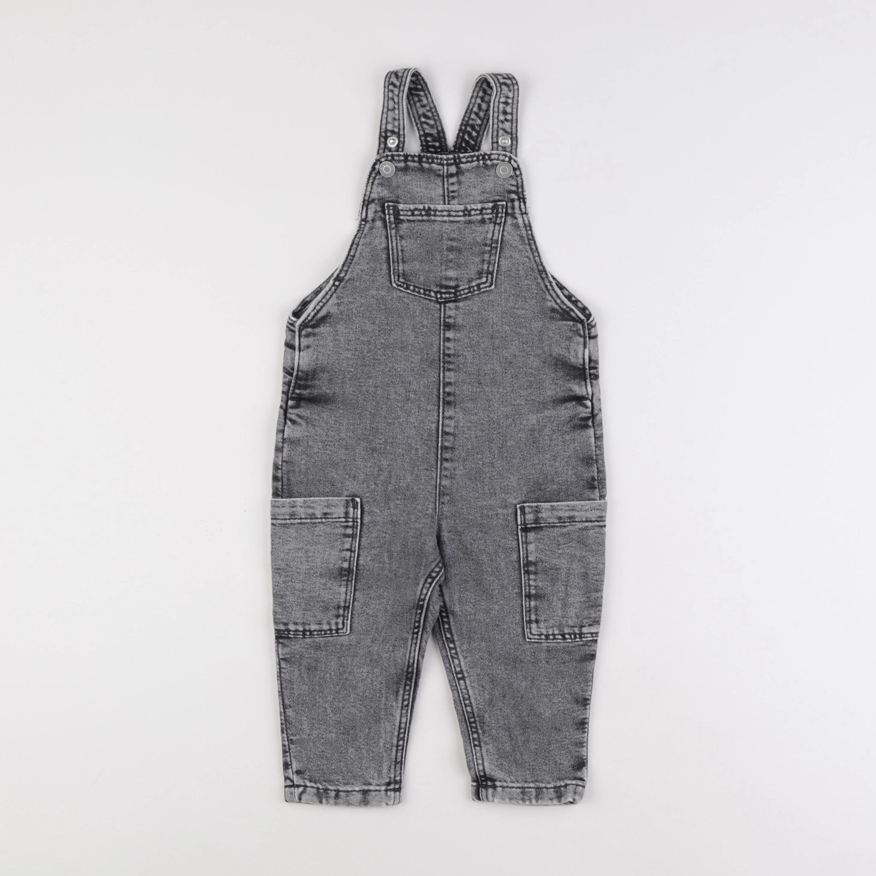 H&M - salopette gris - 12/18 mois