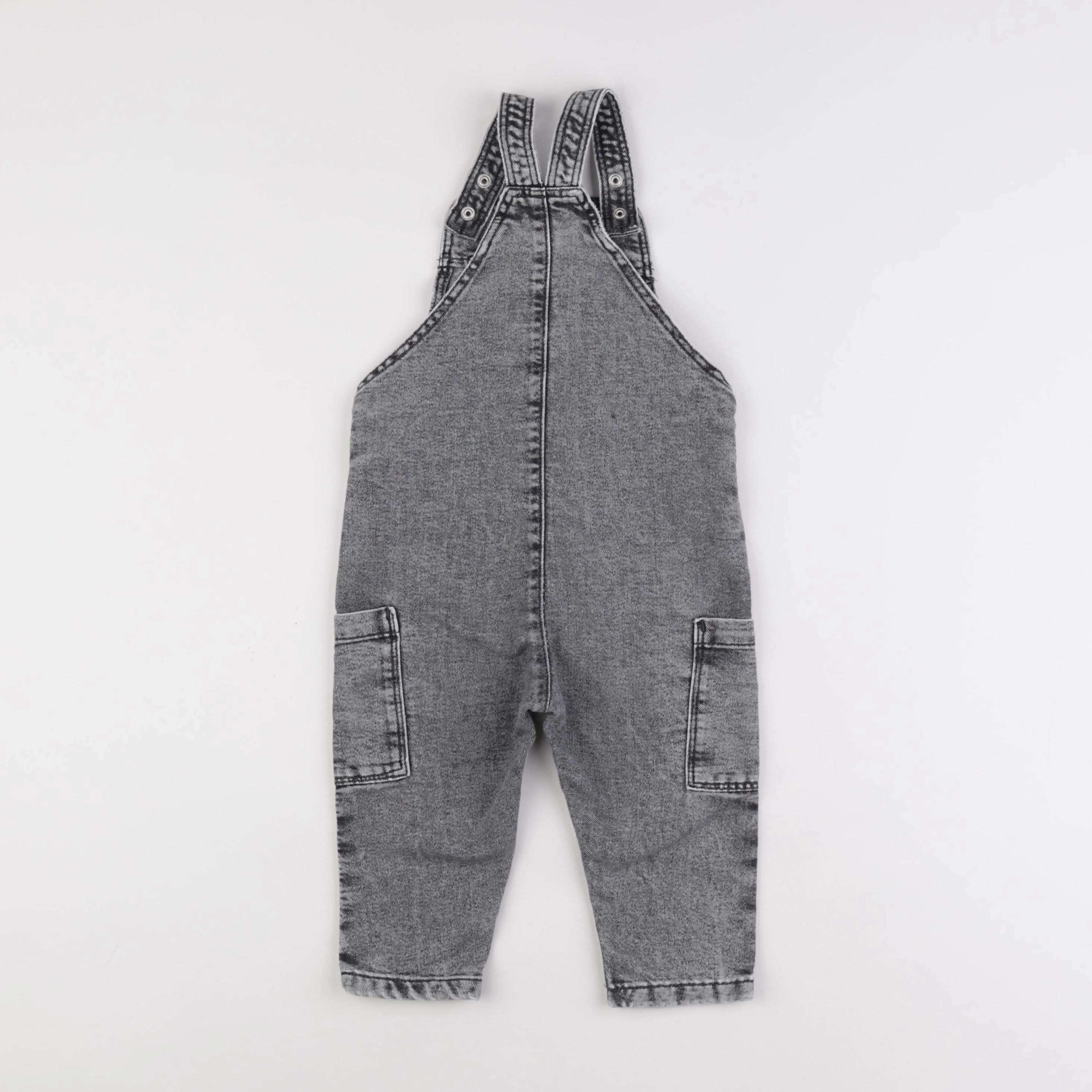 H&M - salopette gris - 12/18 mois