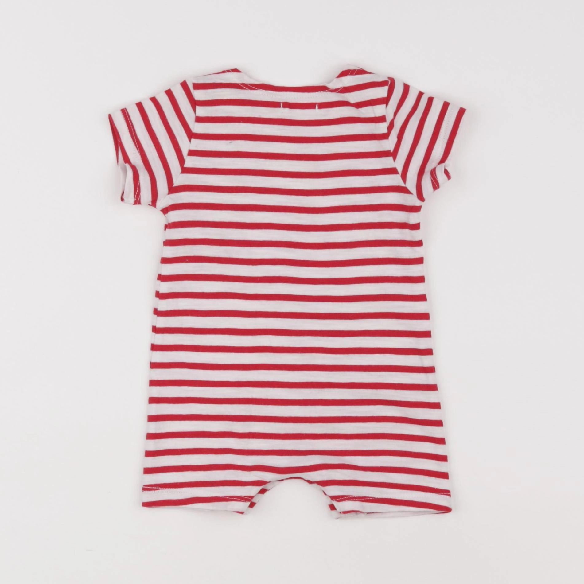 Boutchou - pyjama coton beige, rouge - 3 mois