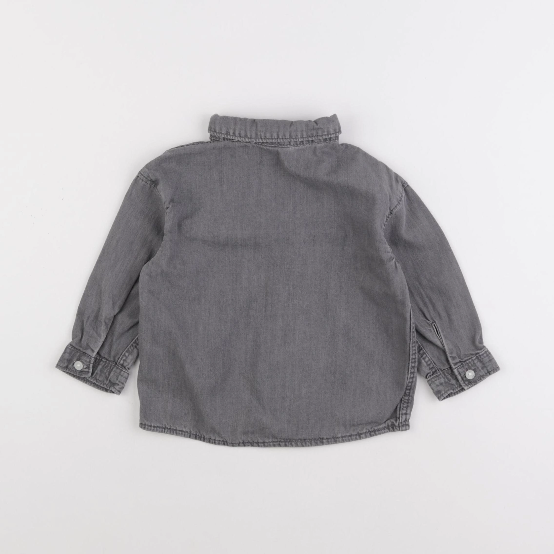 H&M - chemise gris - 12/18 mois