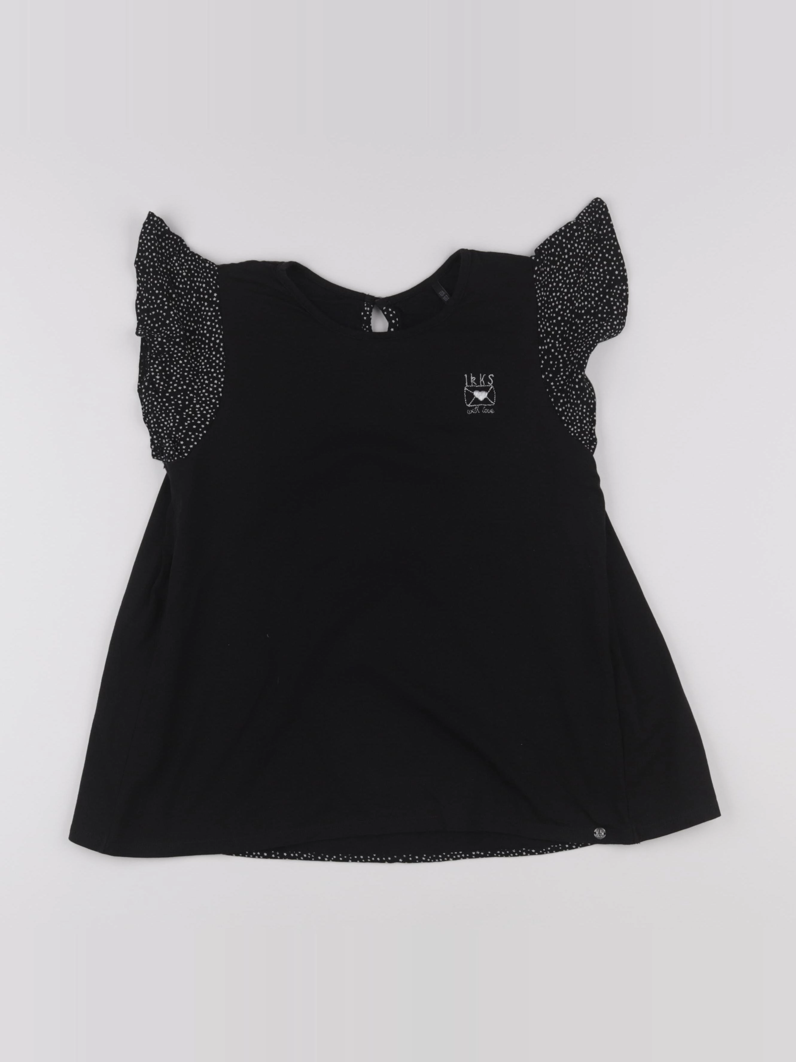 IKKS - blouse imprimé au dos noir - 12 ans