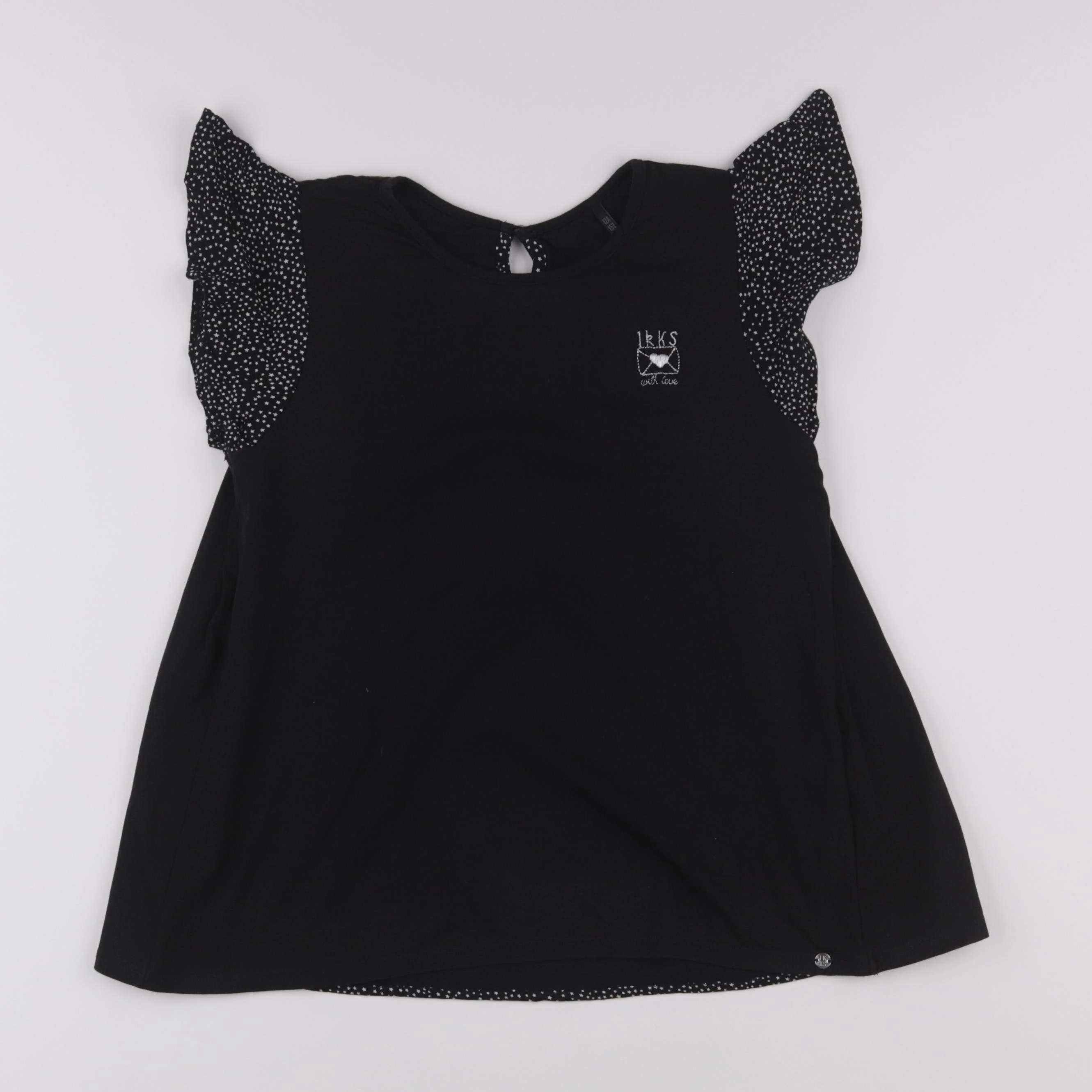 IKKS - blouse imprimé au dos noir - 12 ans