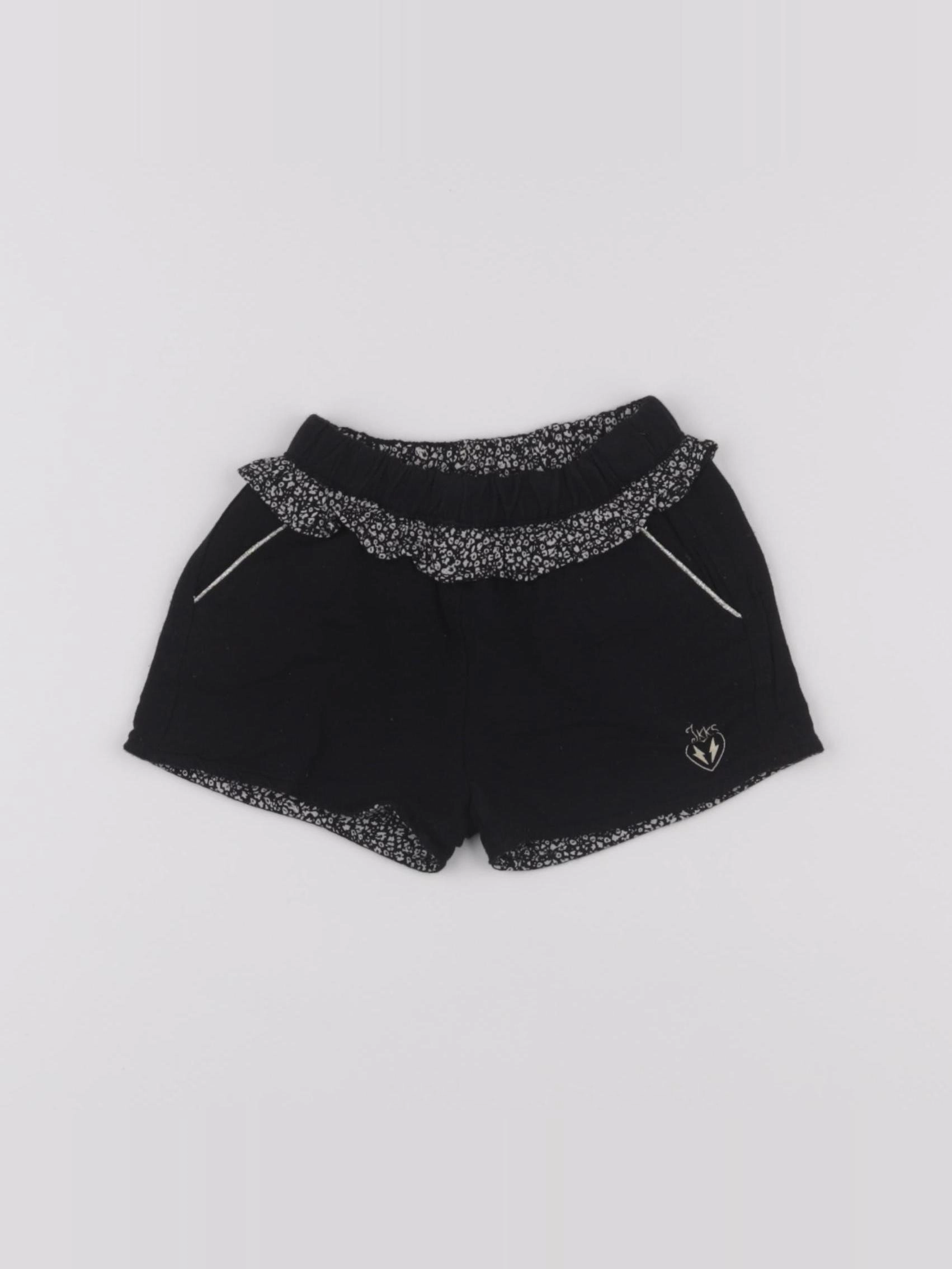 IKKS - short réversible noir - 6 mois