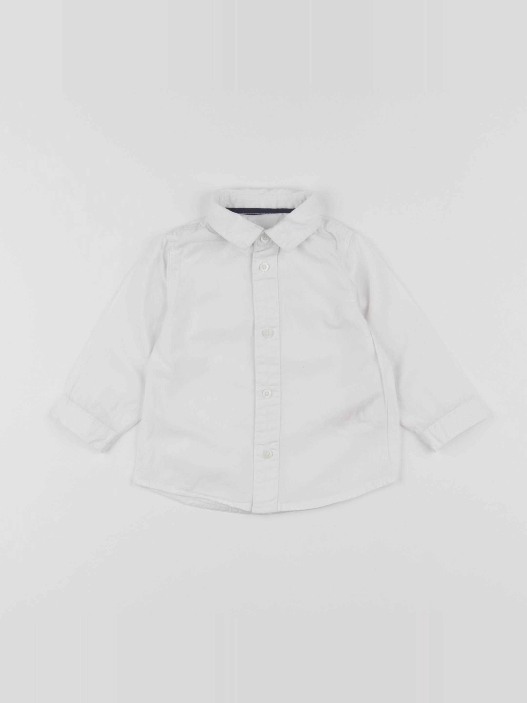 Vertbaudet - chemise blanc - 9 mois