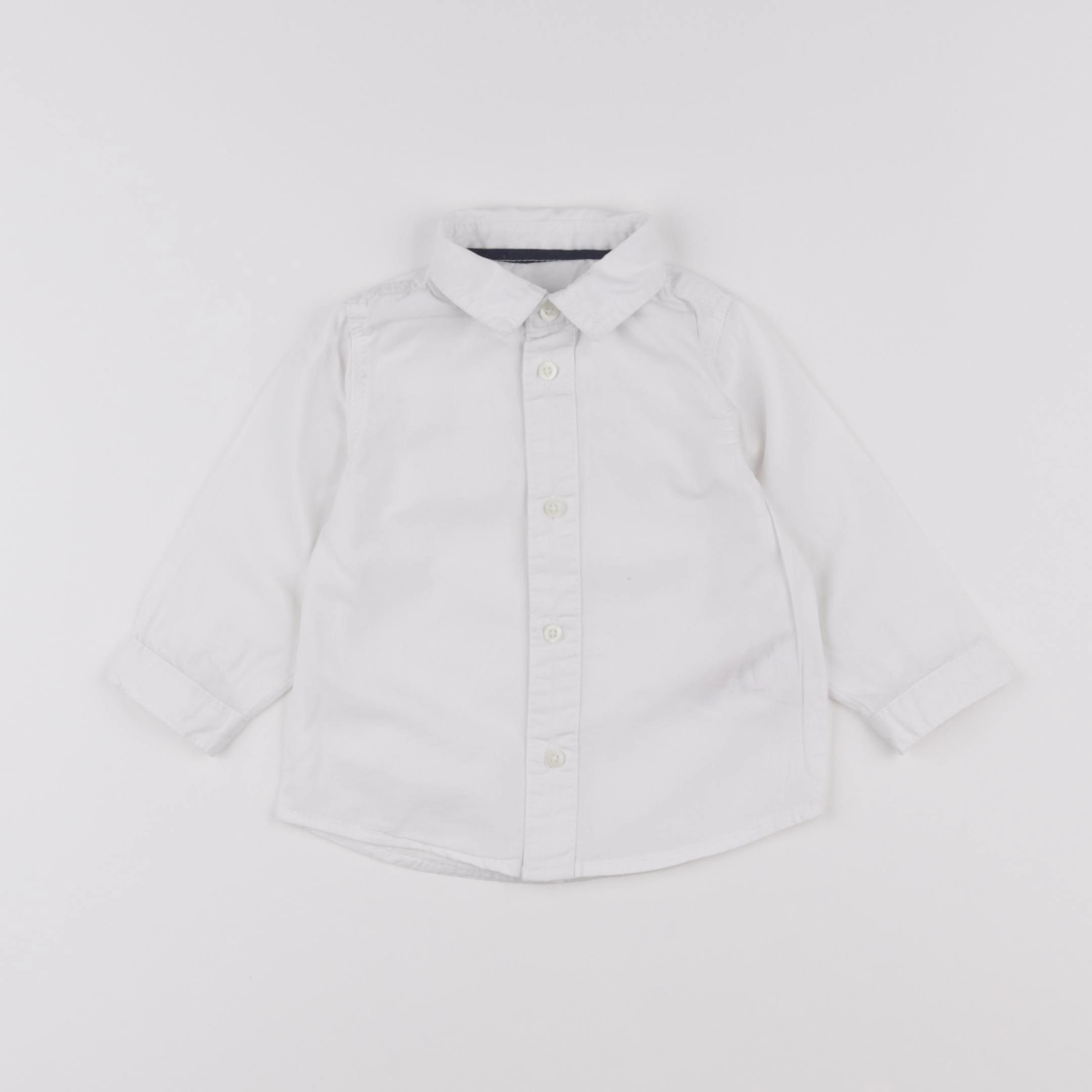 Vertbaudet - chemise blanc - 9 mois