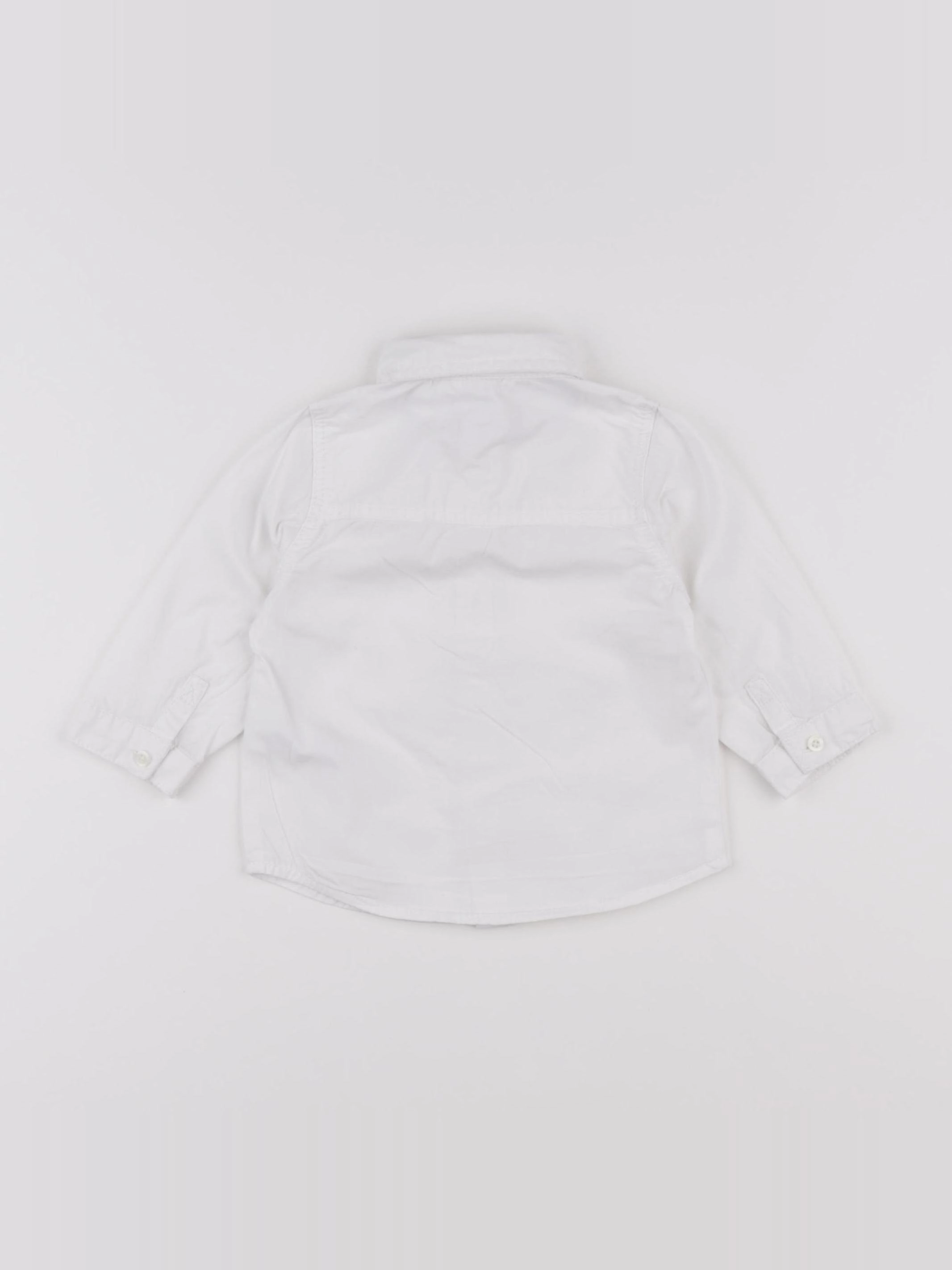 Vertbaudet - chemise blanc - 9 mois