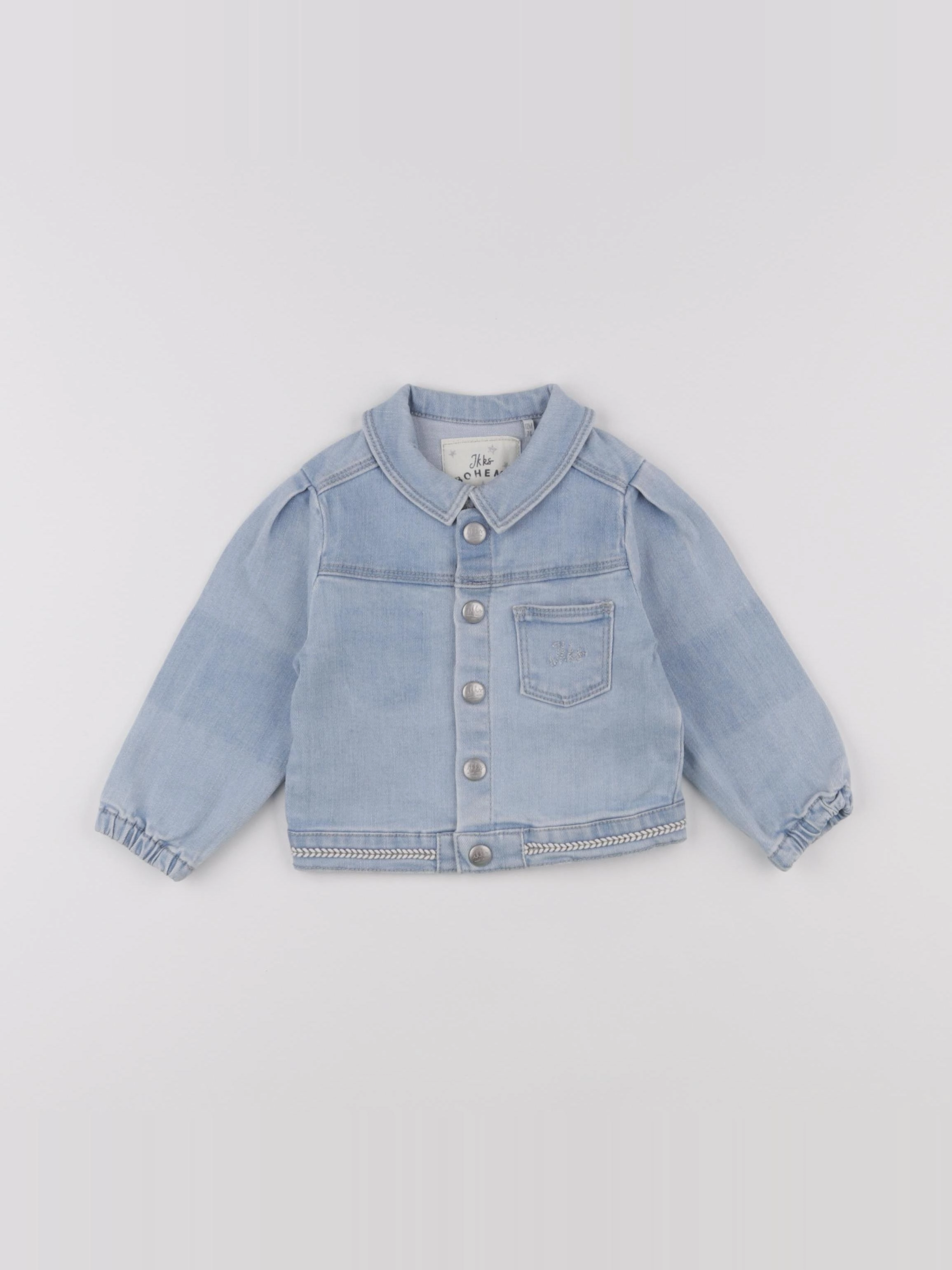 IKKS - veste imprimé au dos bleu - 12 mois