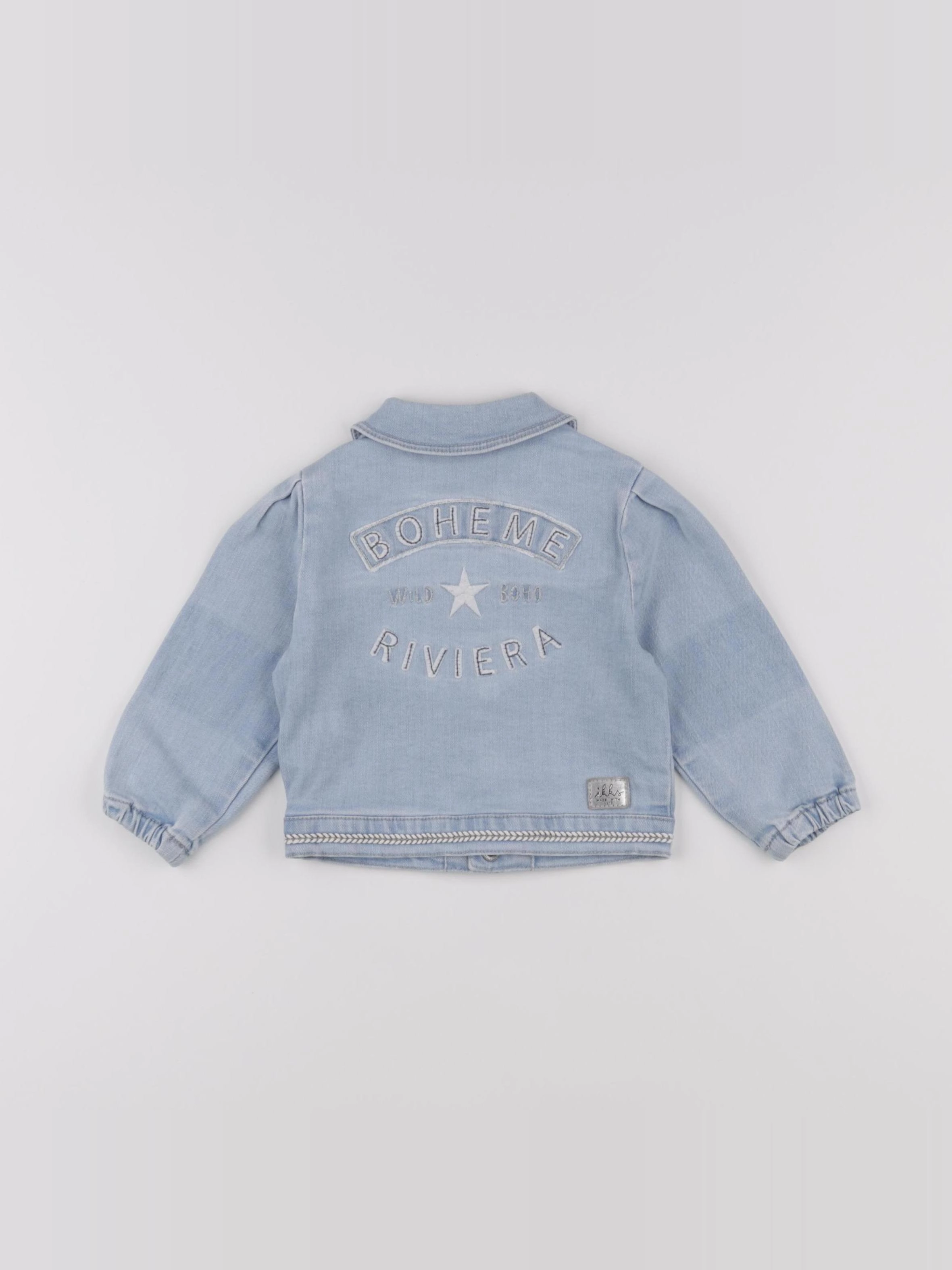 IKKS - veste imprimé au dos bleu - 12 mois