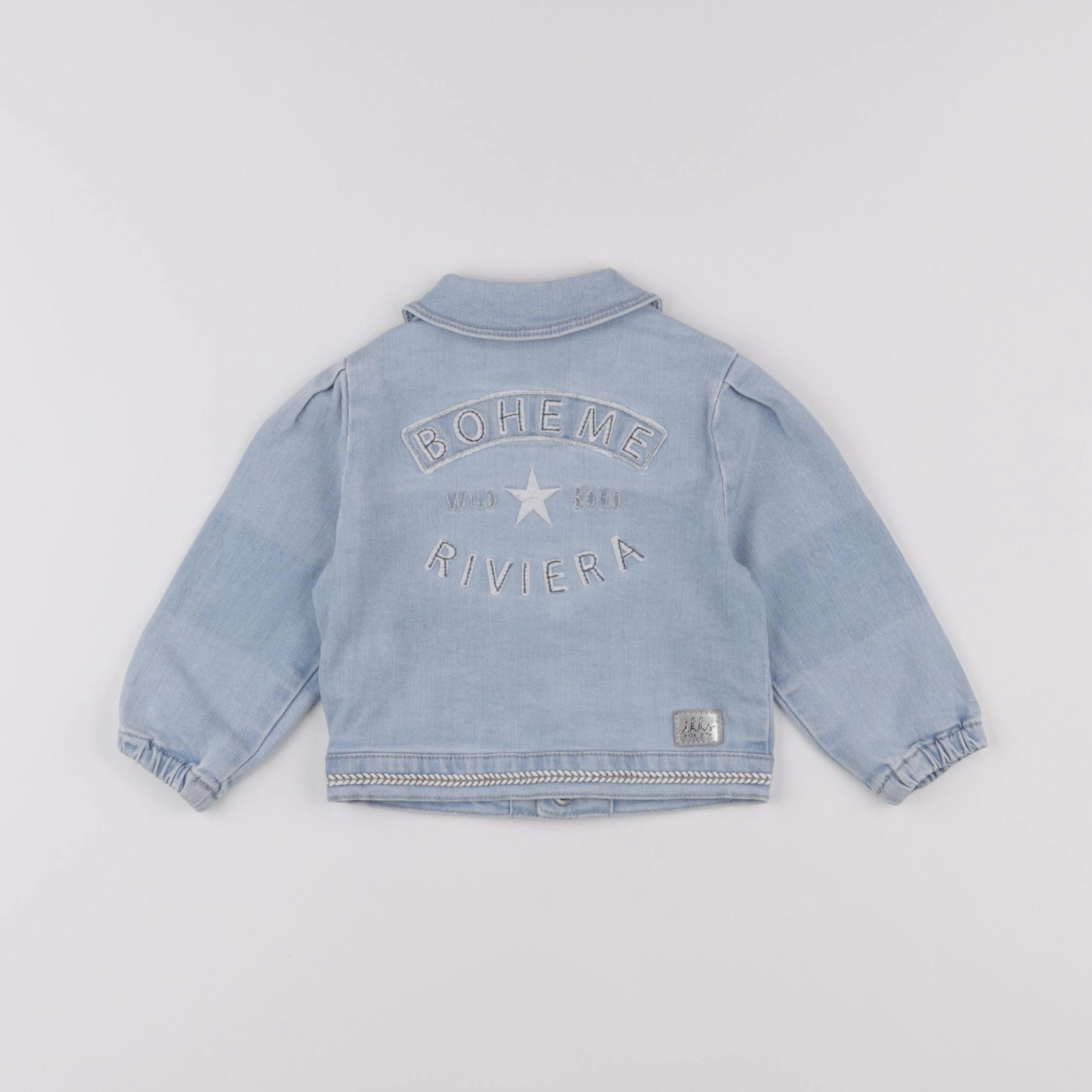 IKKS - veste imprimé au dos bleu - 12 mois
