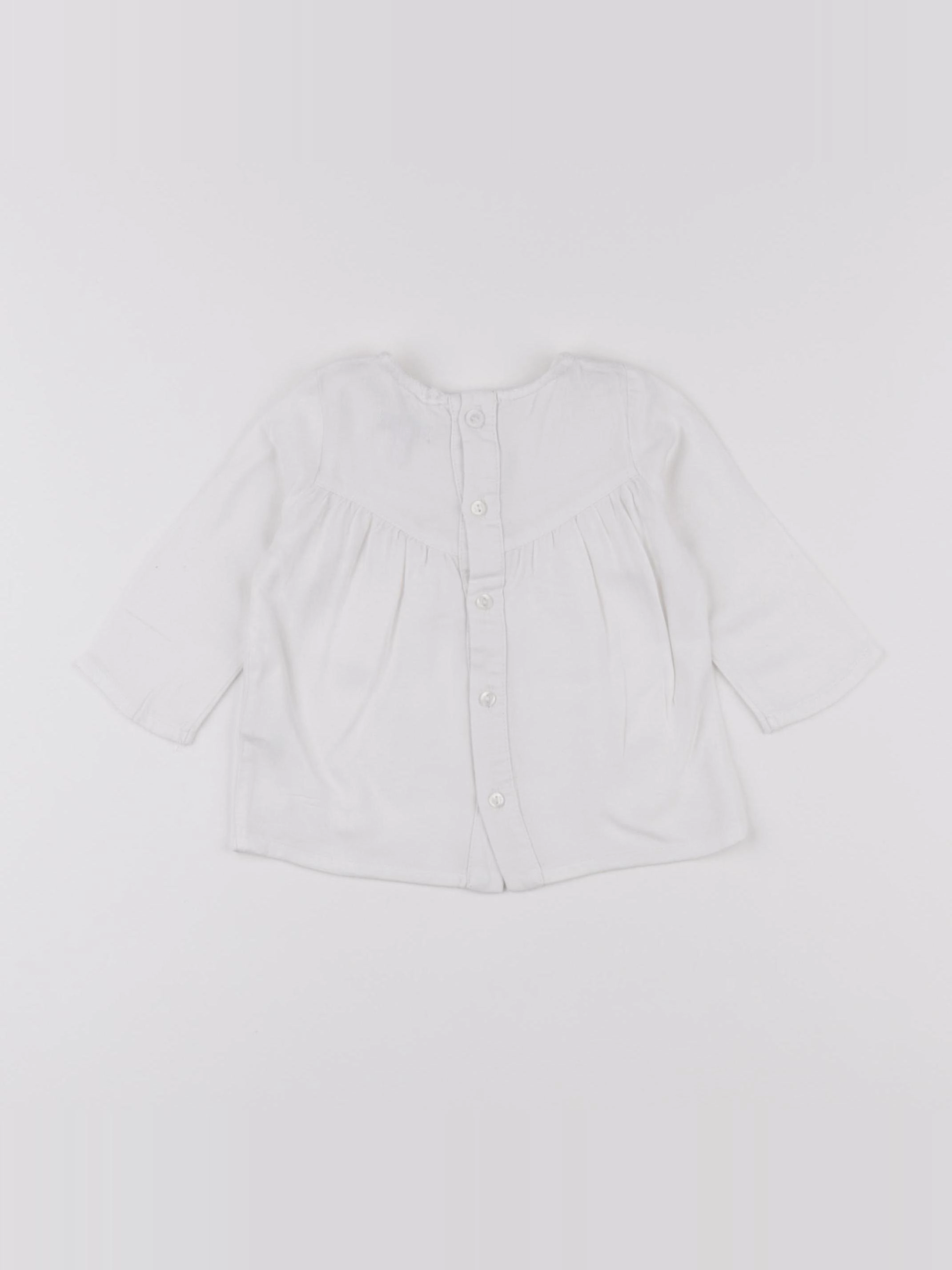 IKKS - blouse blanc - 6 mois