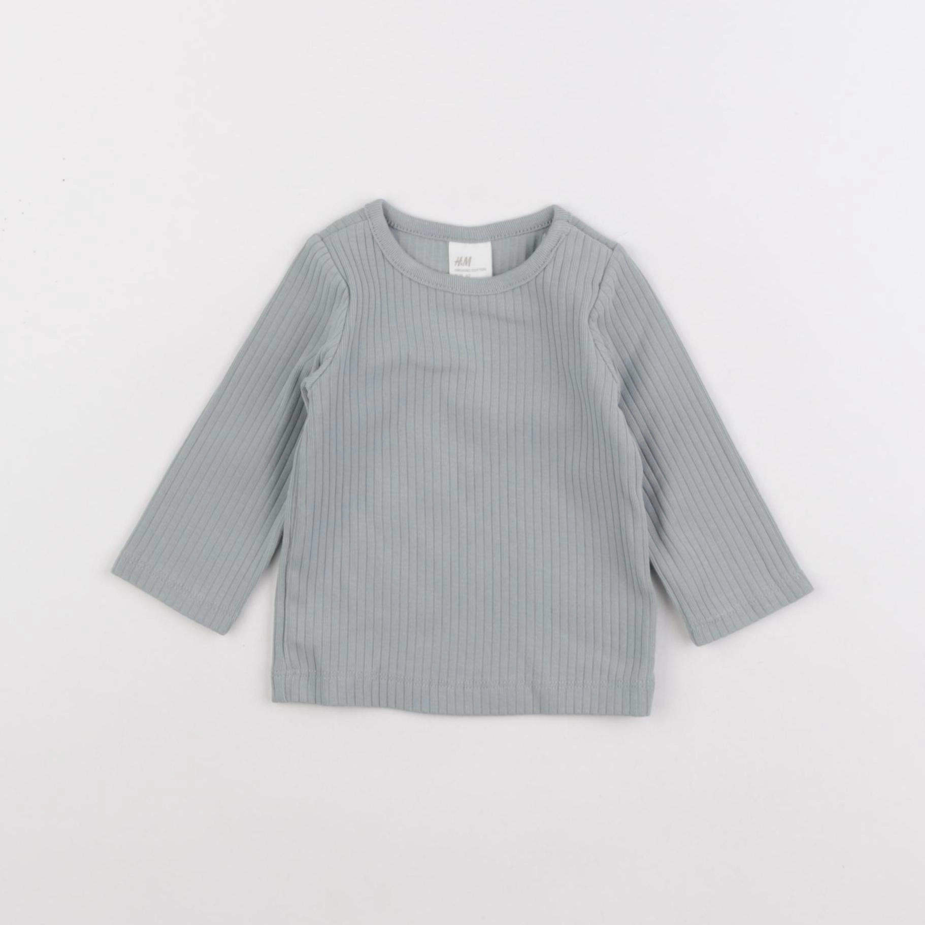 H&M - tee-shirt bleu - 3 mois