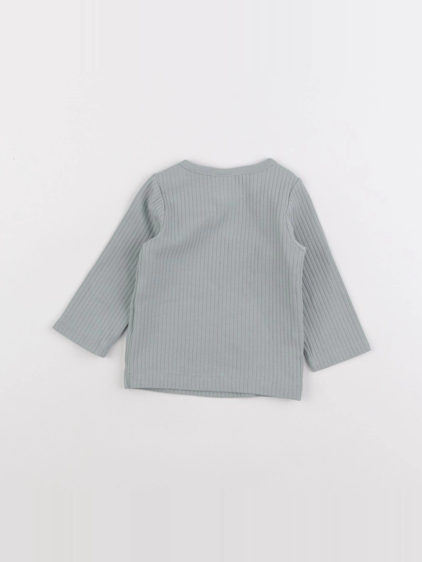 H&M - tee-shirt bleu - 3 mois