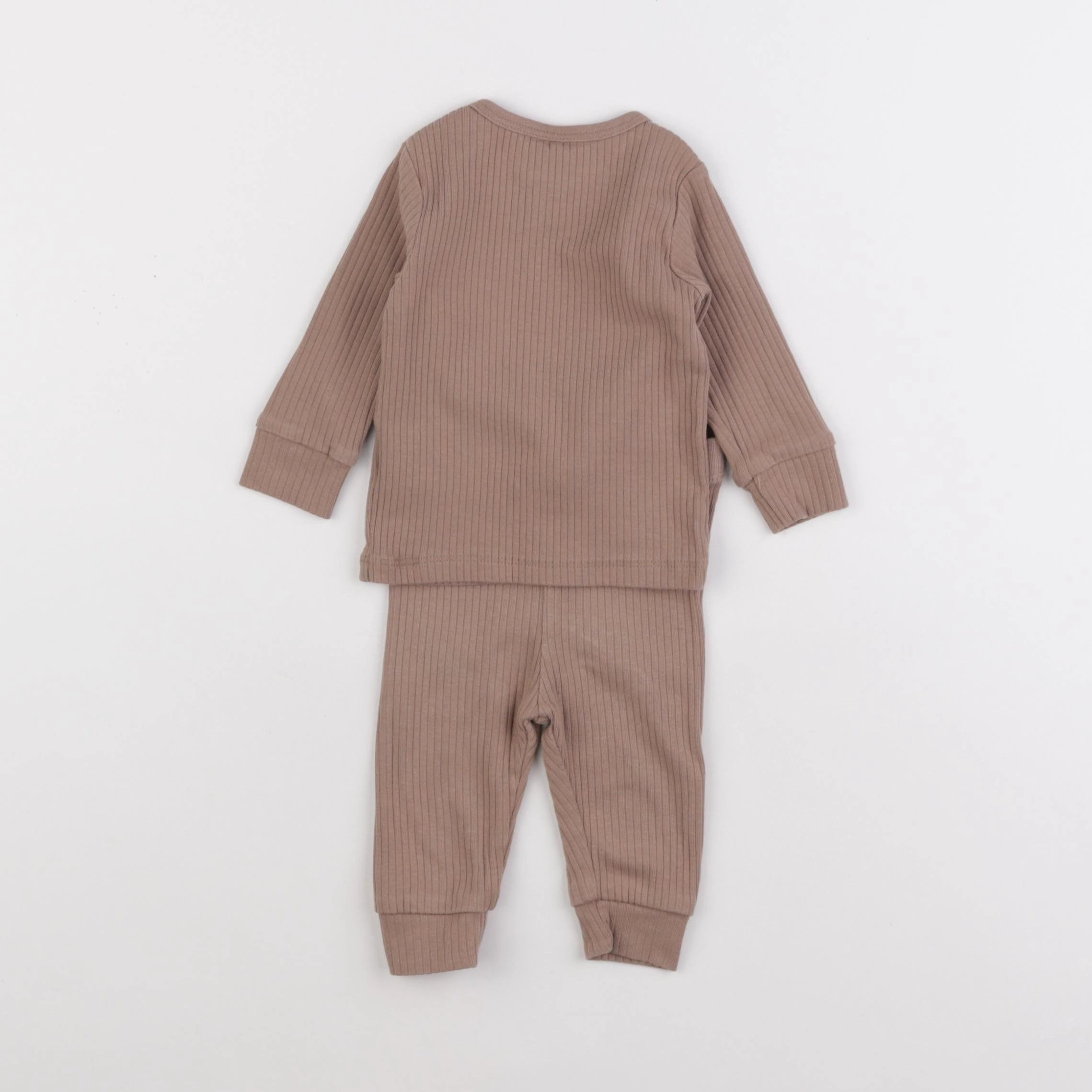H&M - pyjama coton marron - 3 mois